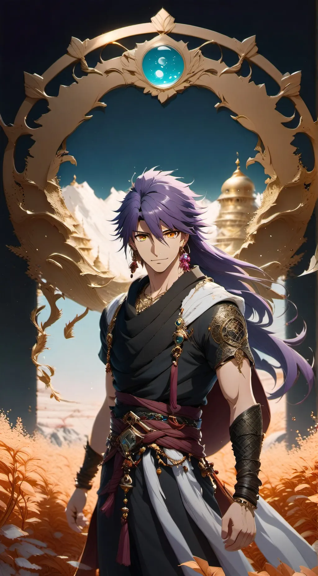ai character: Sinbad  background