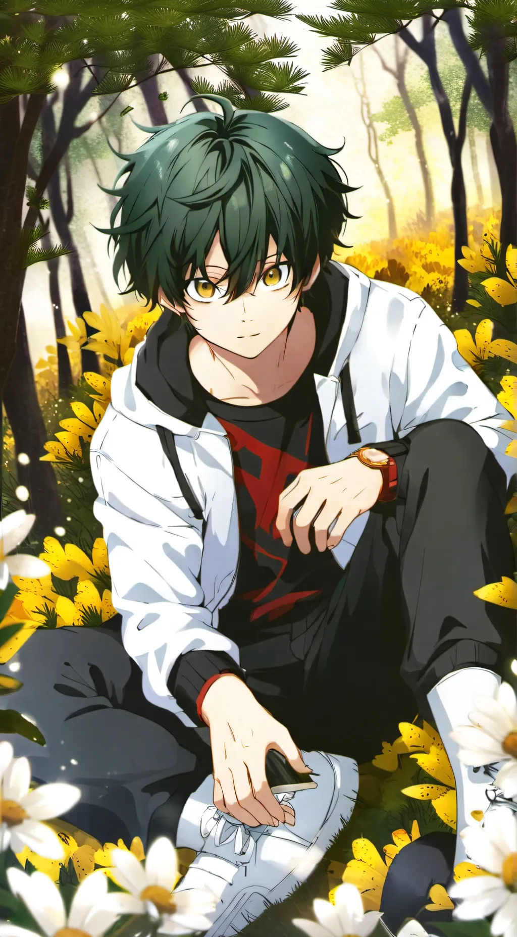 ai character: deku background