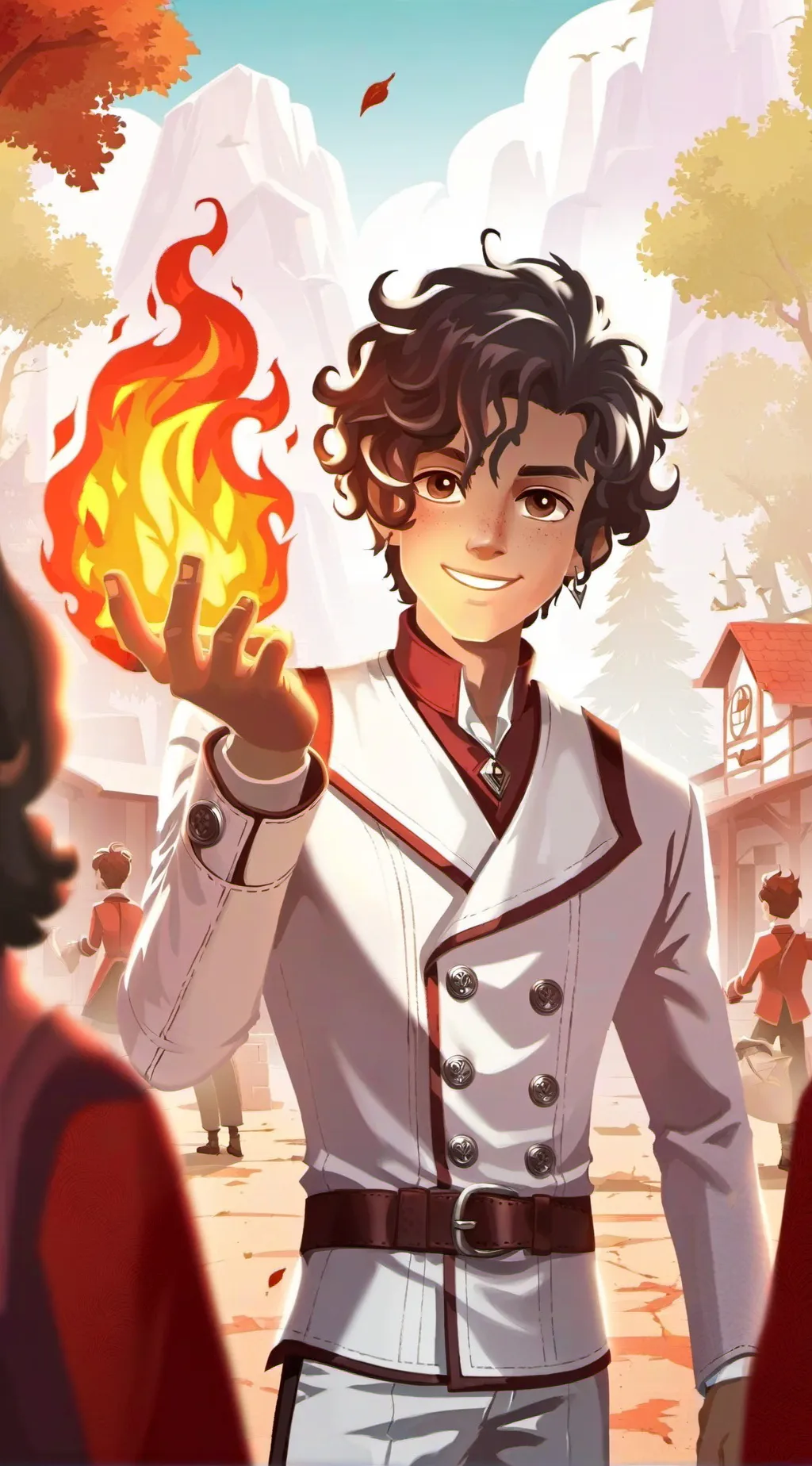 ai character: Leo Valdez  background