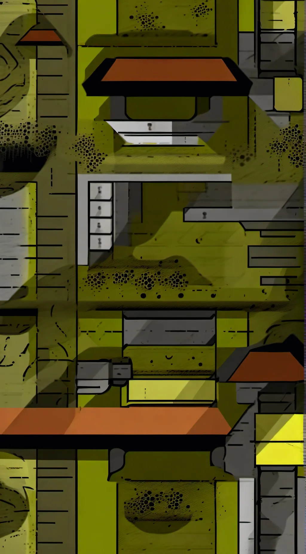 ai character: Sprunki Mustard background