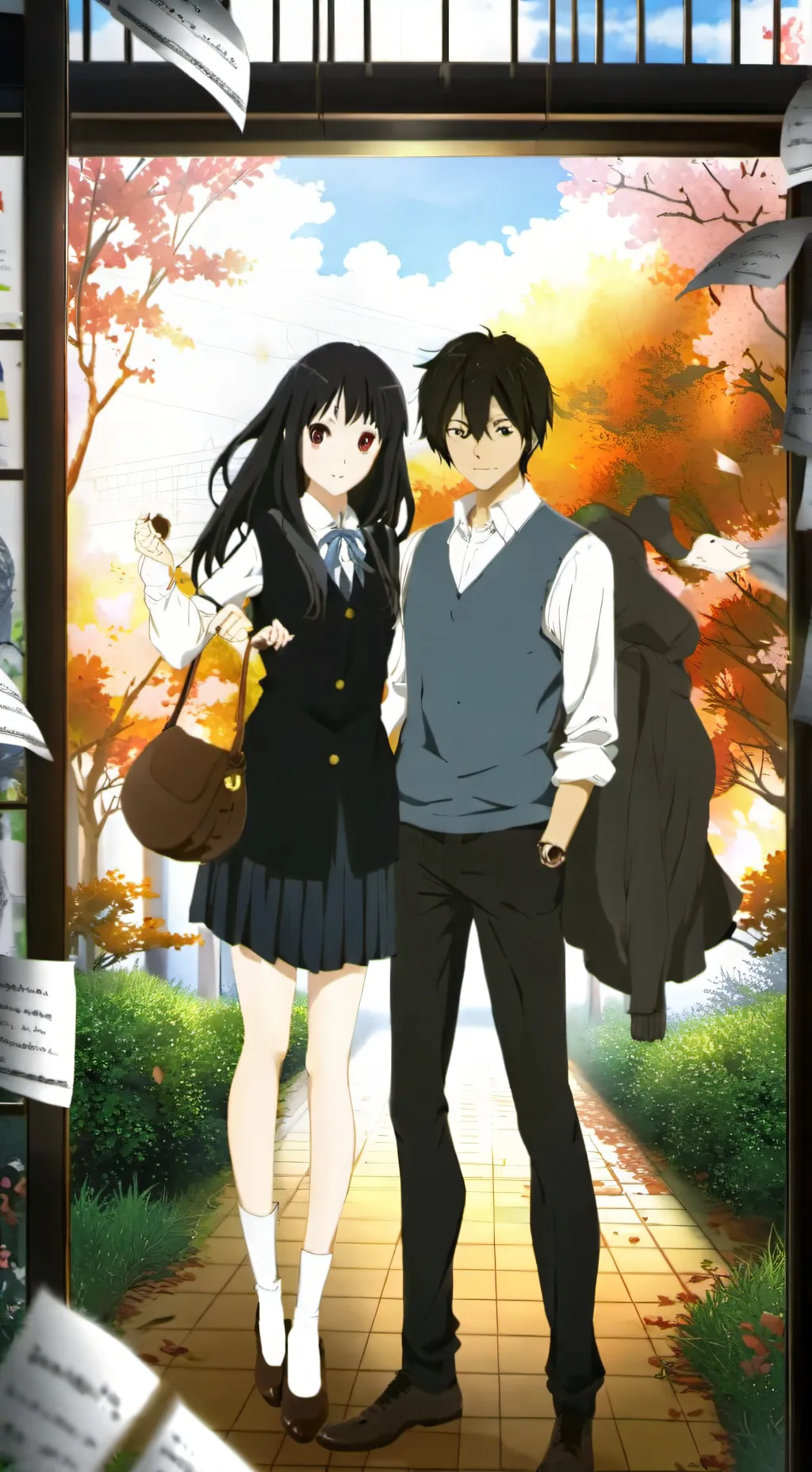 ai character: combinado au background