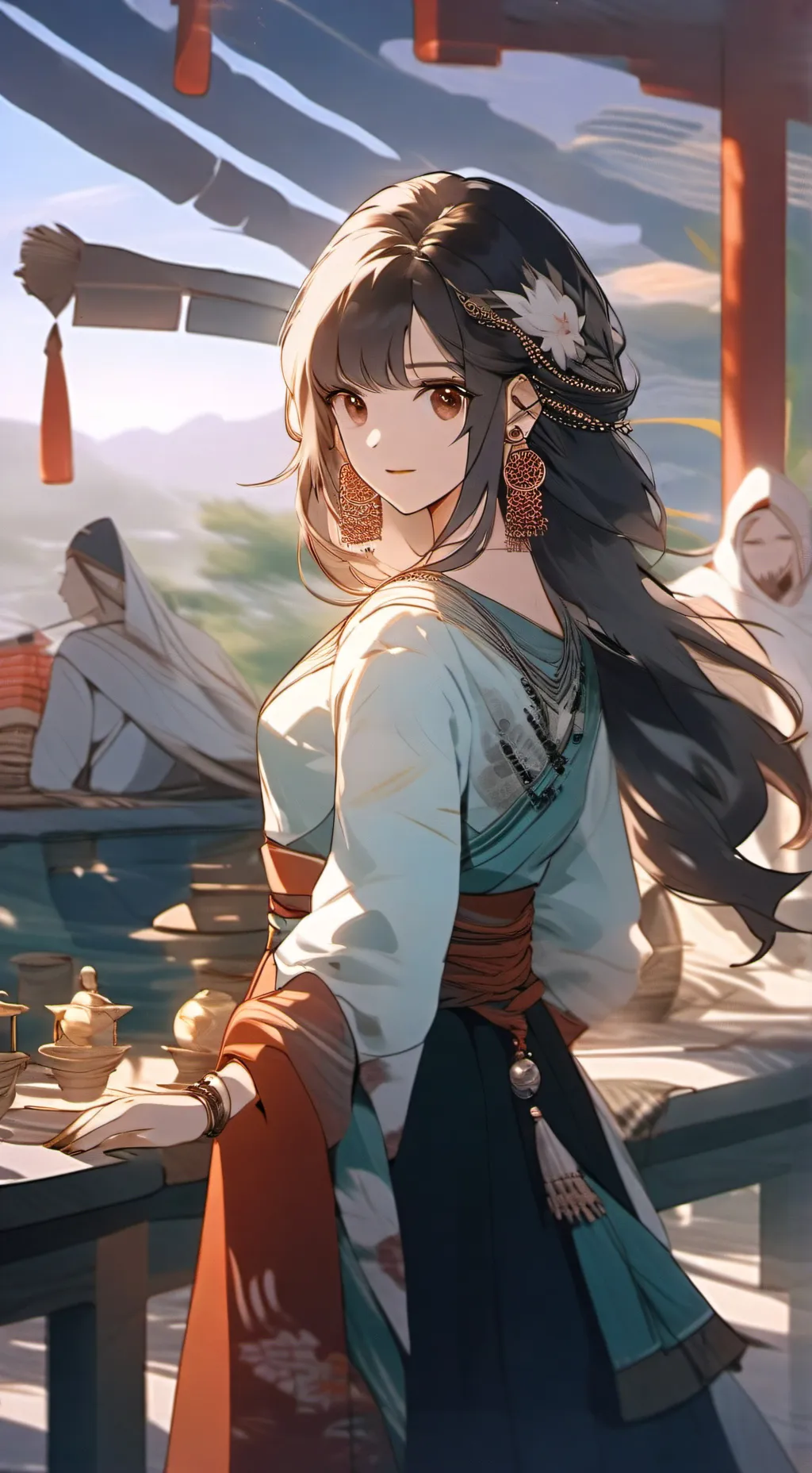 ai character: hashira background