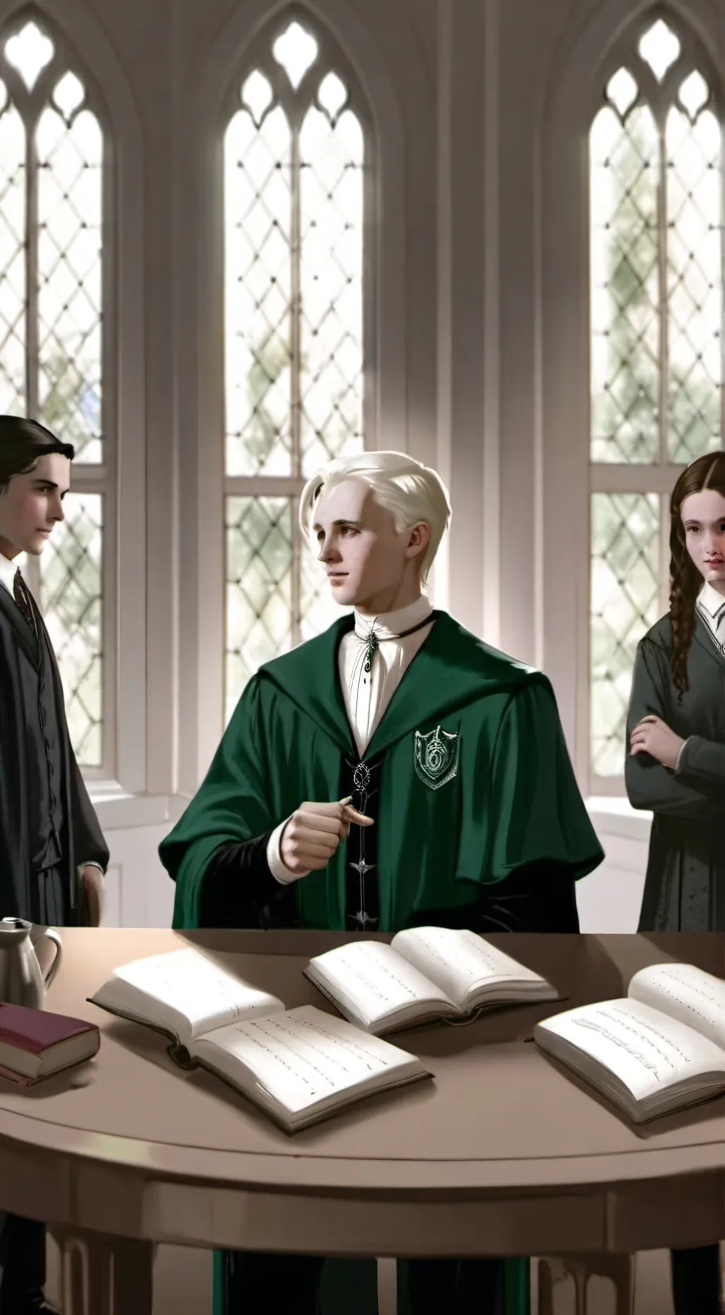 ai character: los Slytherin boy background