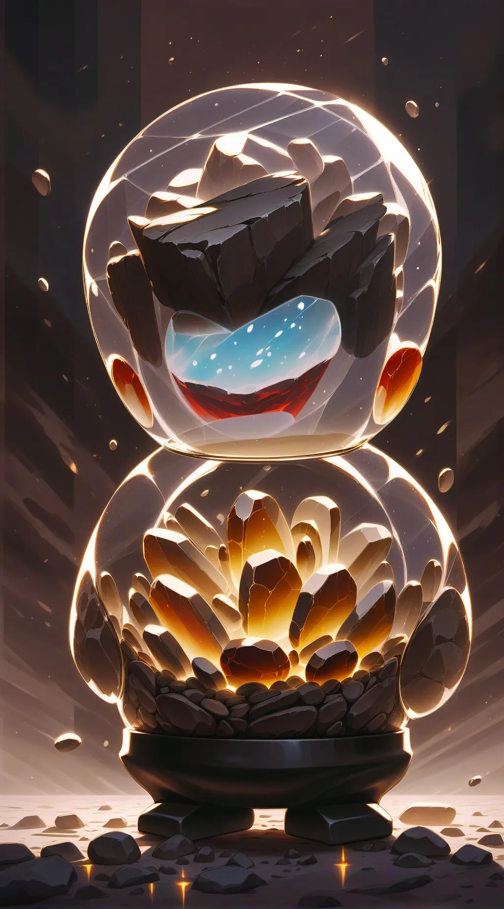 ai character: DANDY BUT SAD background