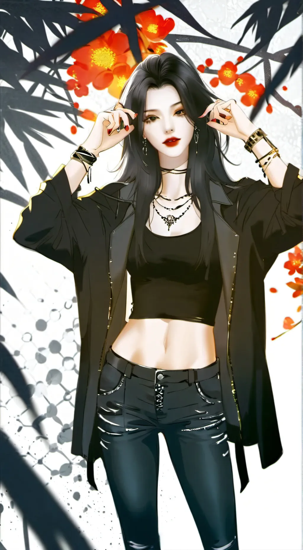 ai character: Ana and kirishima background