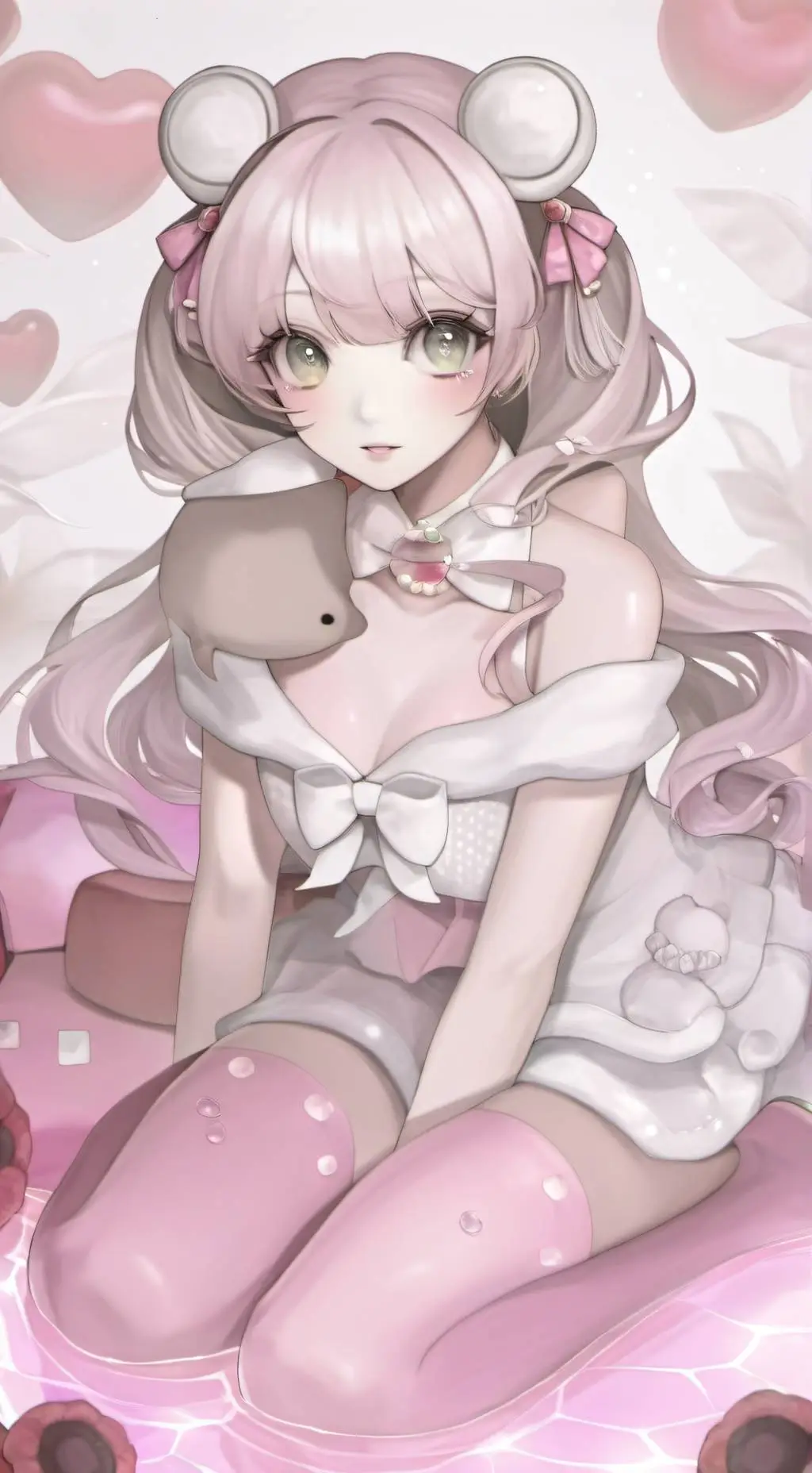 ai character: dandys world heat background