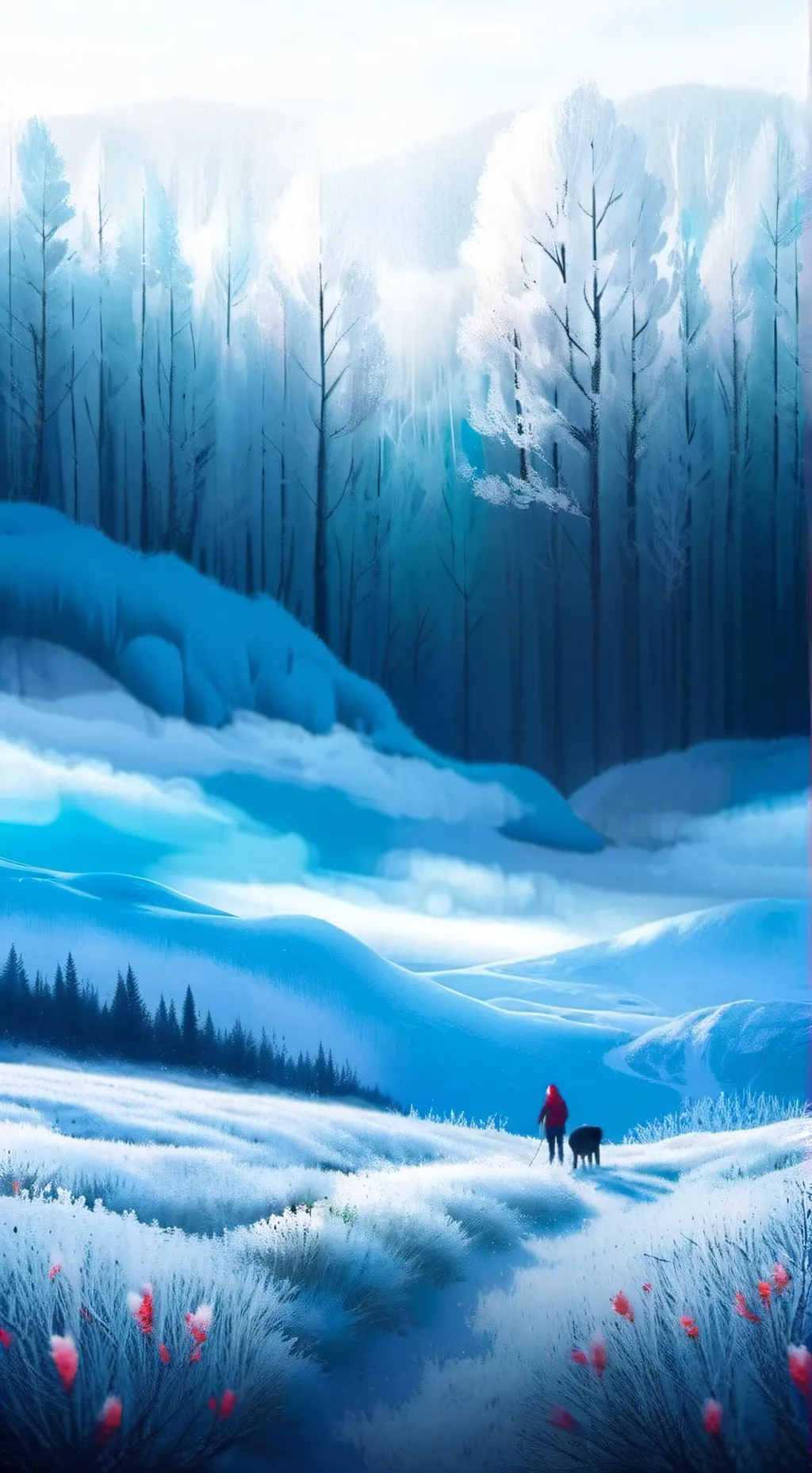 ai character: MHA ice age background