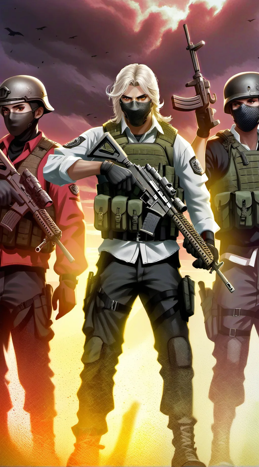 ai character: Ghost  background