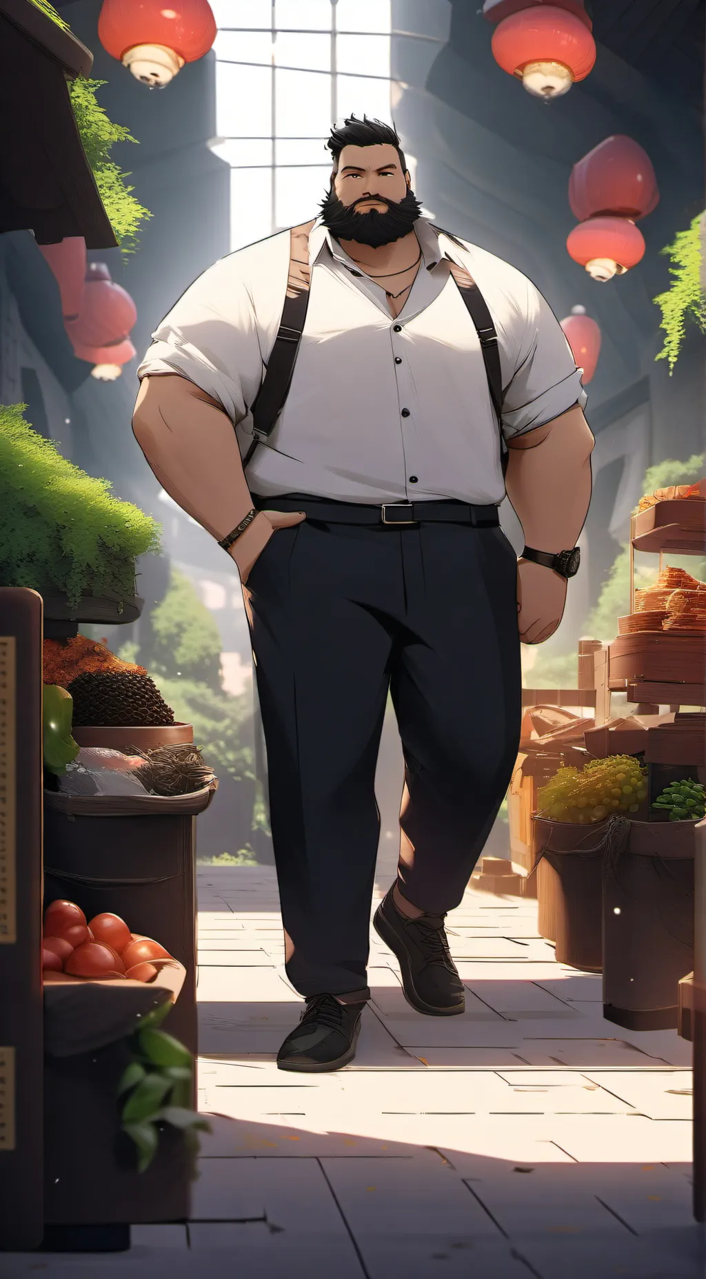 ai character: Leighton  background