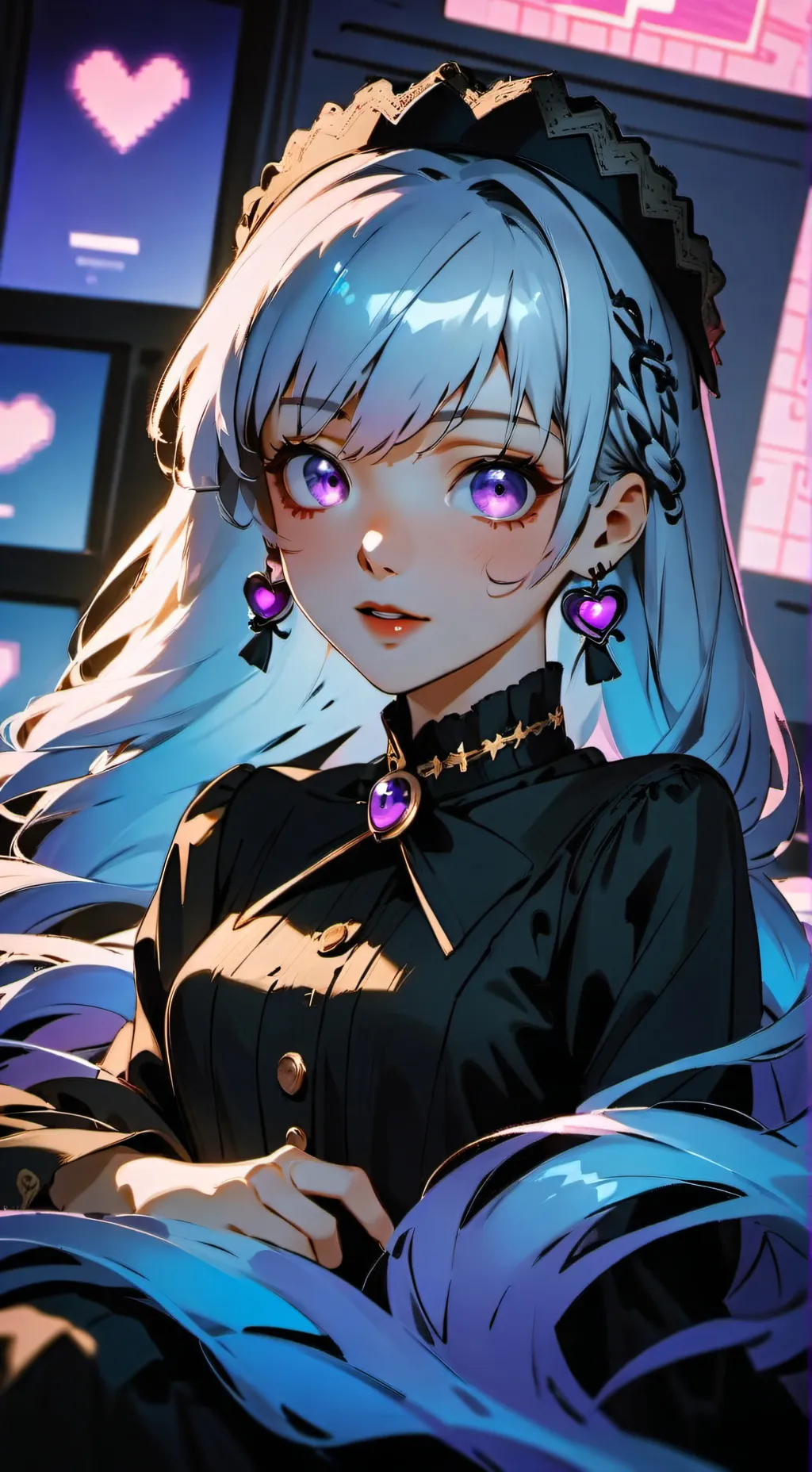 ai character: Luna background