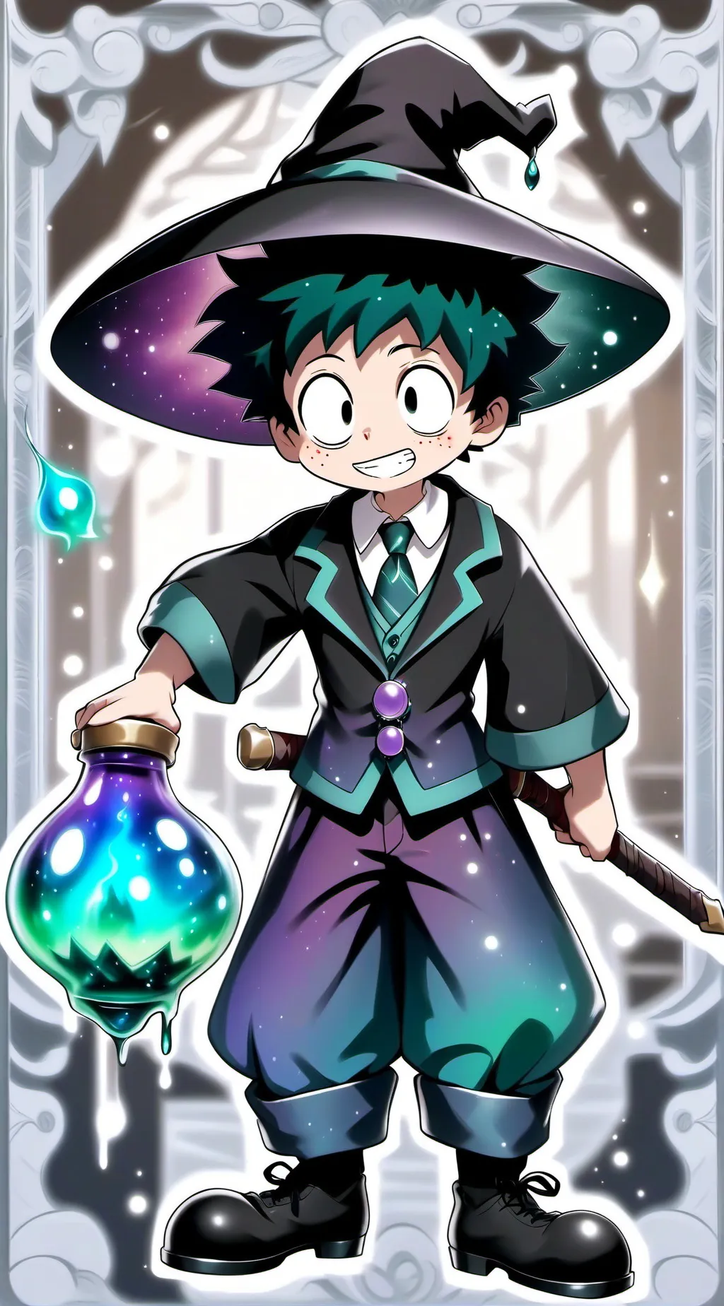 ai character: V-Deku Sibling background