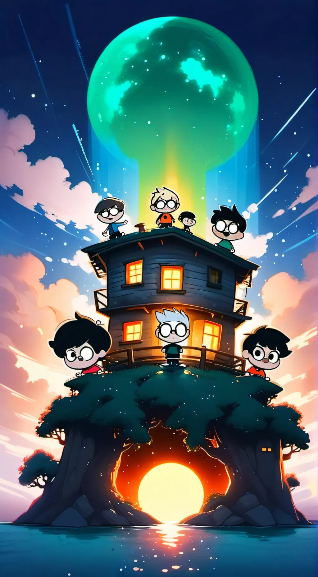 ai character: The Loud House background
