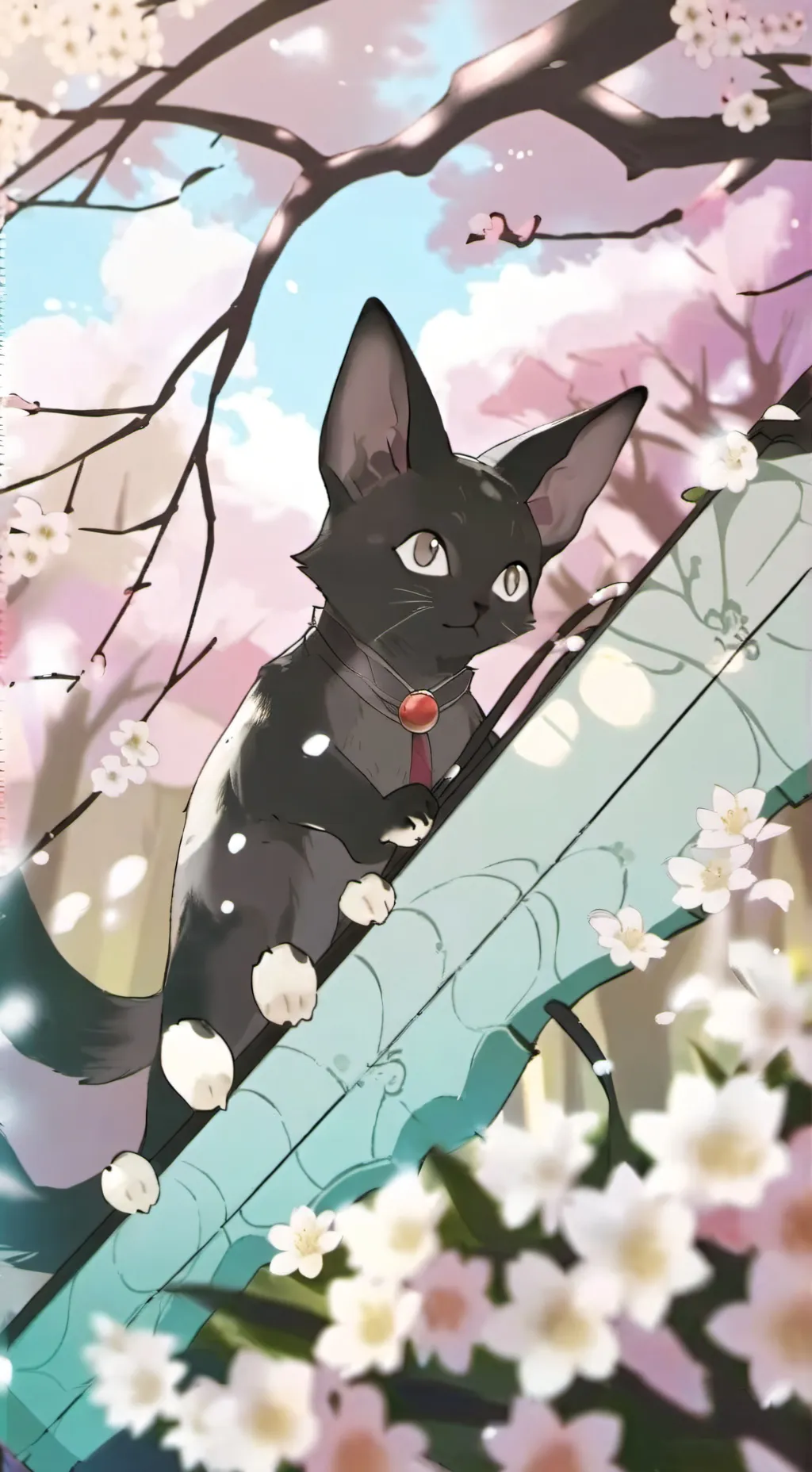 ai character: gatito bonito background