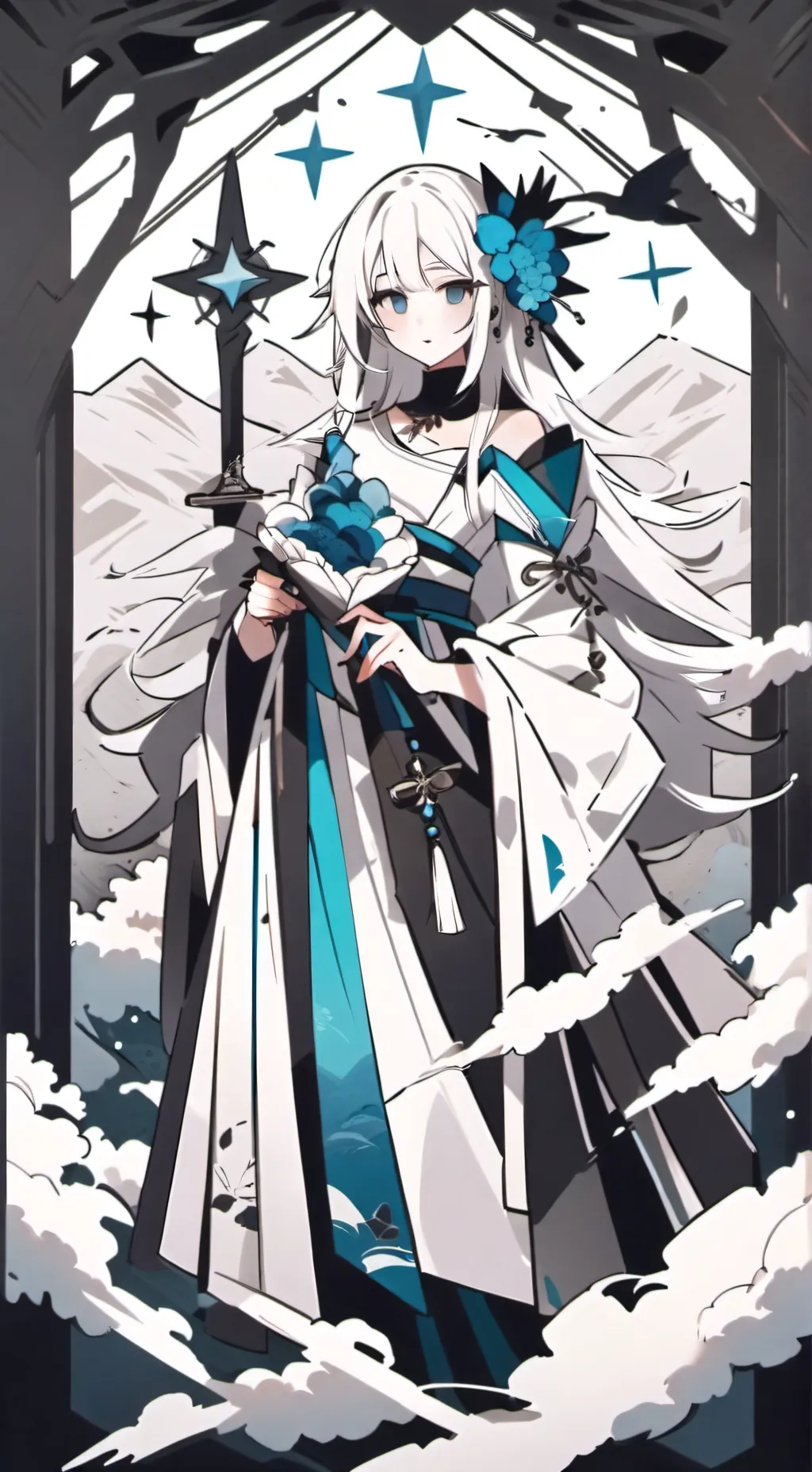 ai character: DS // Uppermoons background