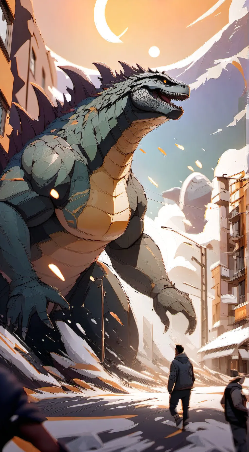 ai character: Monster verse  background
