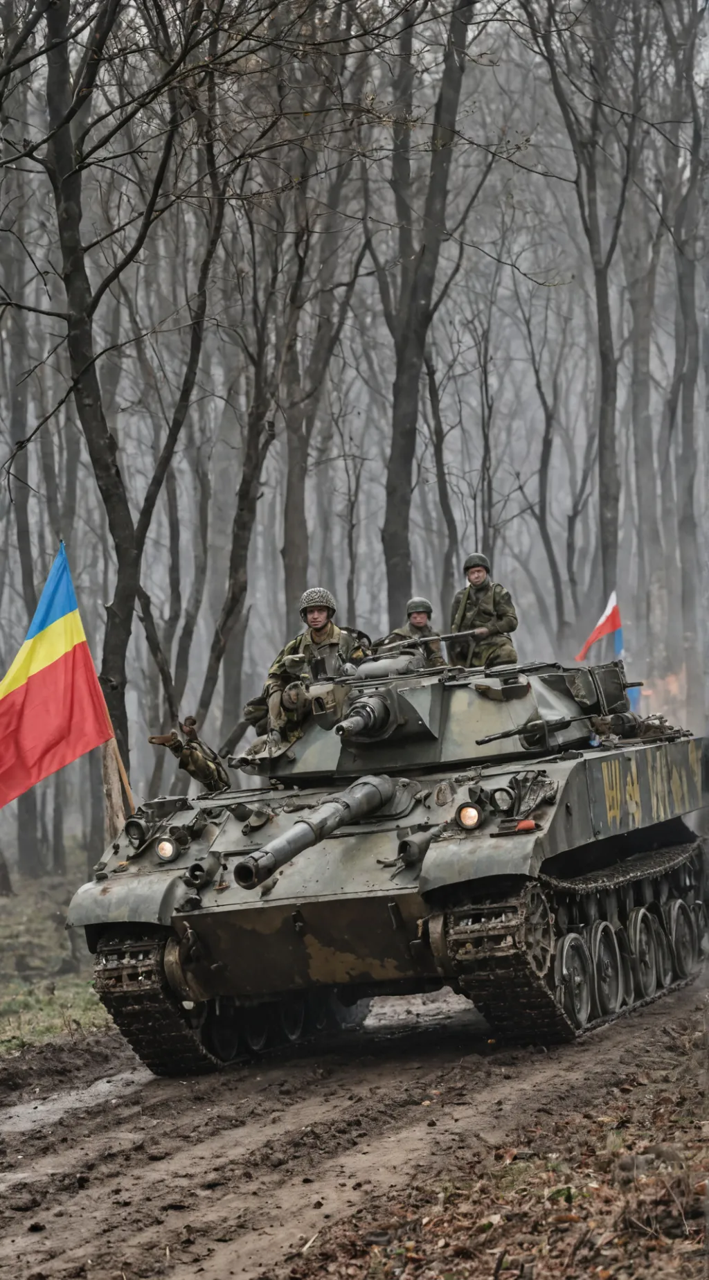 ai character: russia vs Ukraine  background