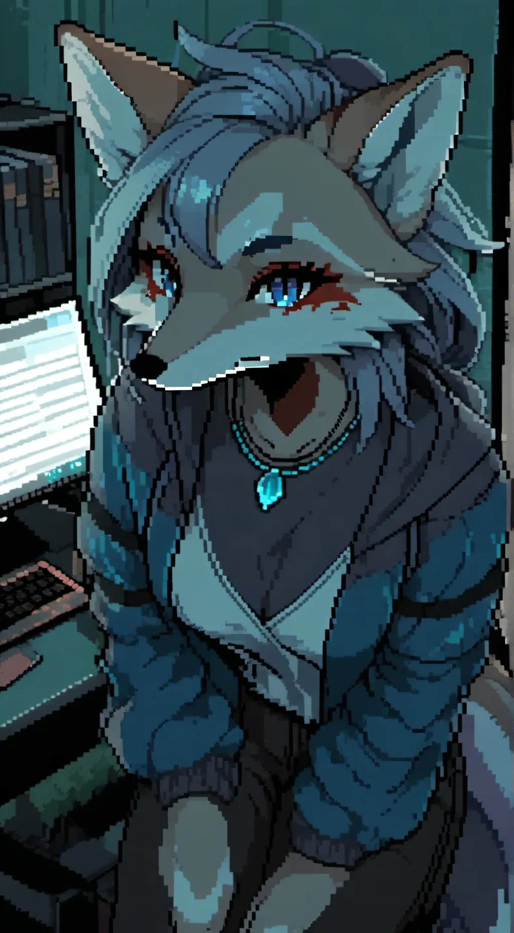 ai character: Luna background