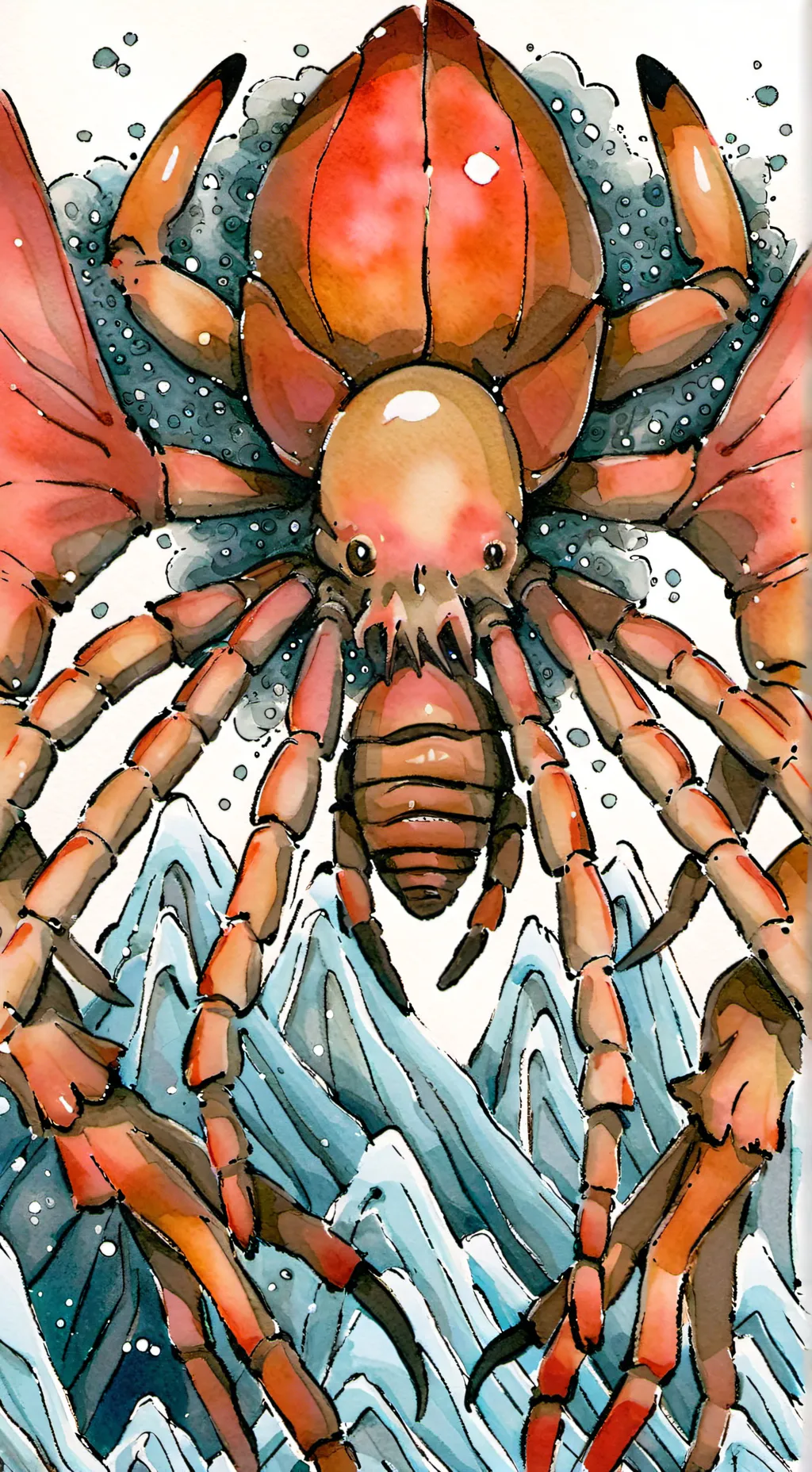 ai character: giant spider background