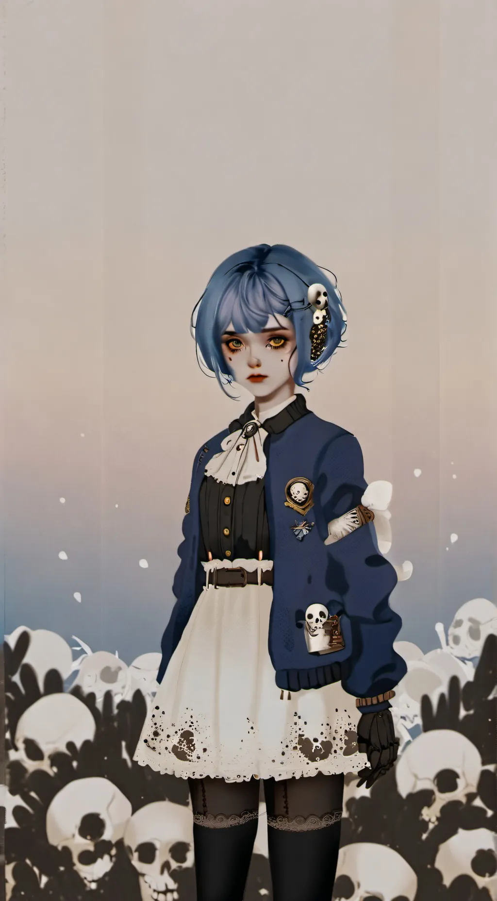 ai character: uza(uzi's cosin) background