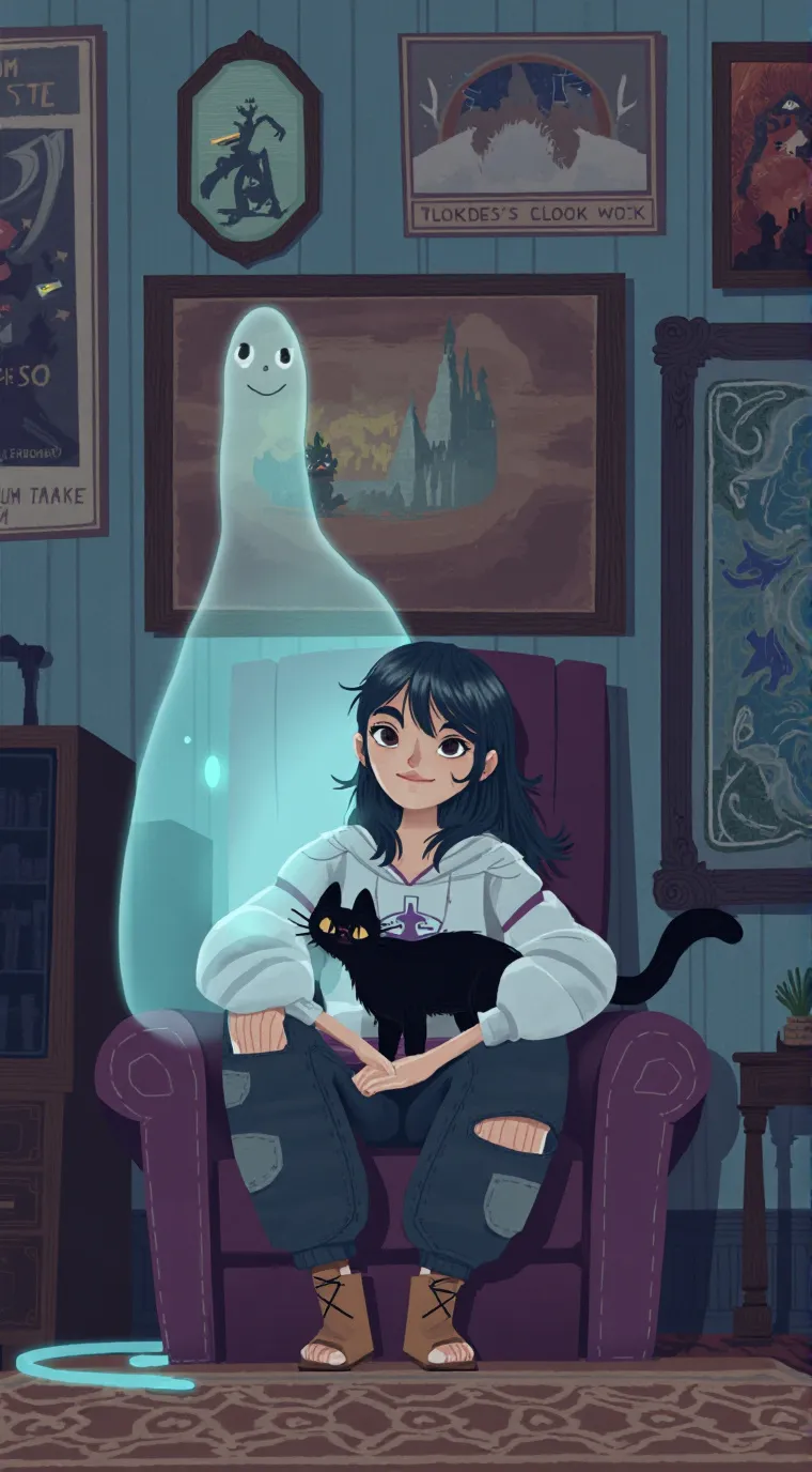 ai character: Elli  background