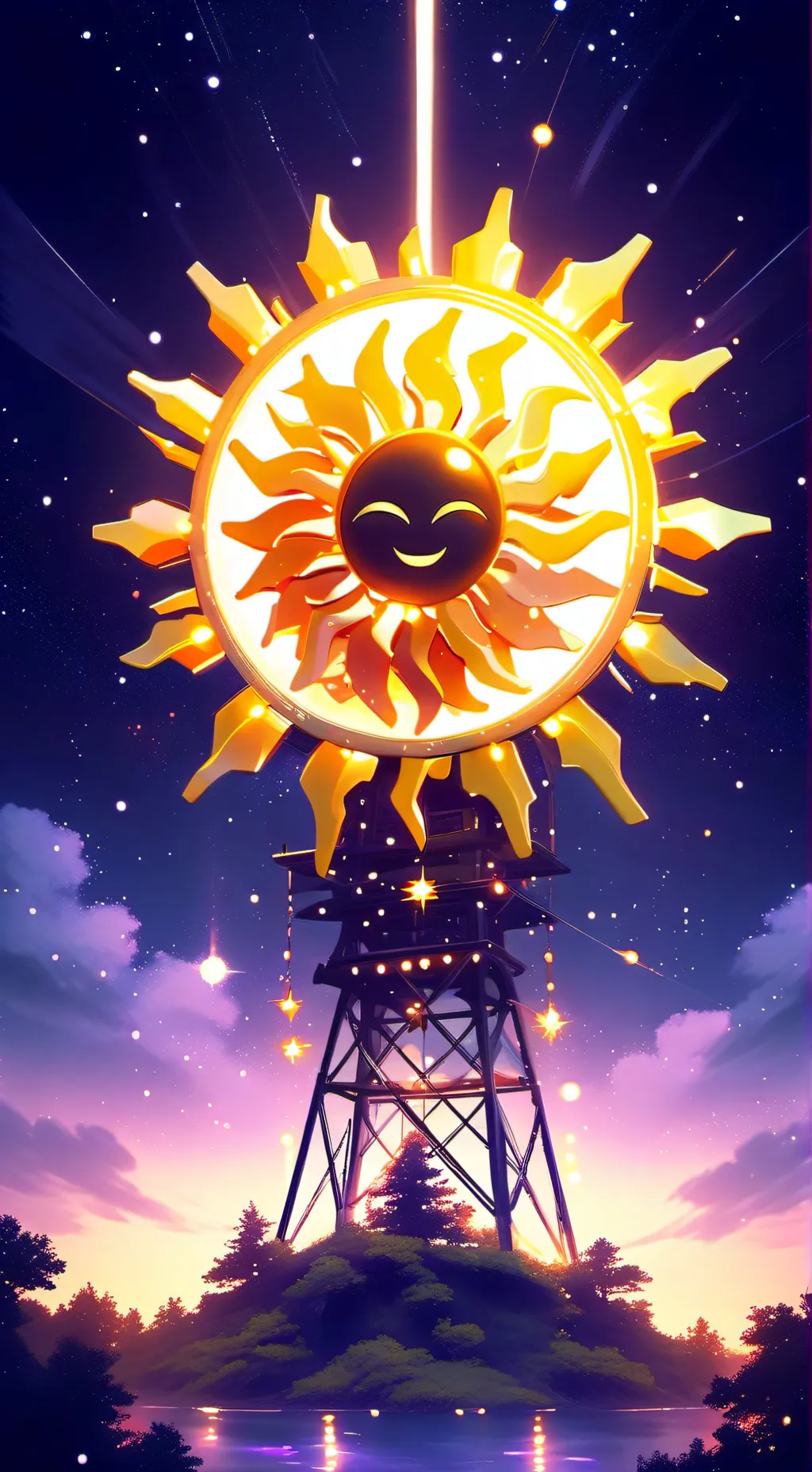 ai character: star sun? background