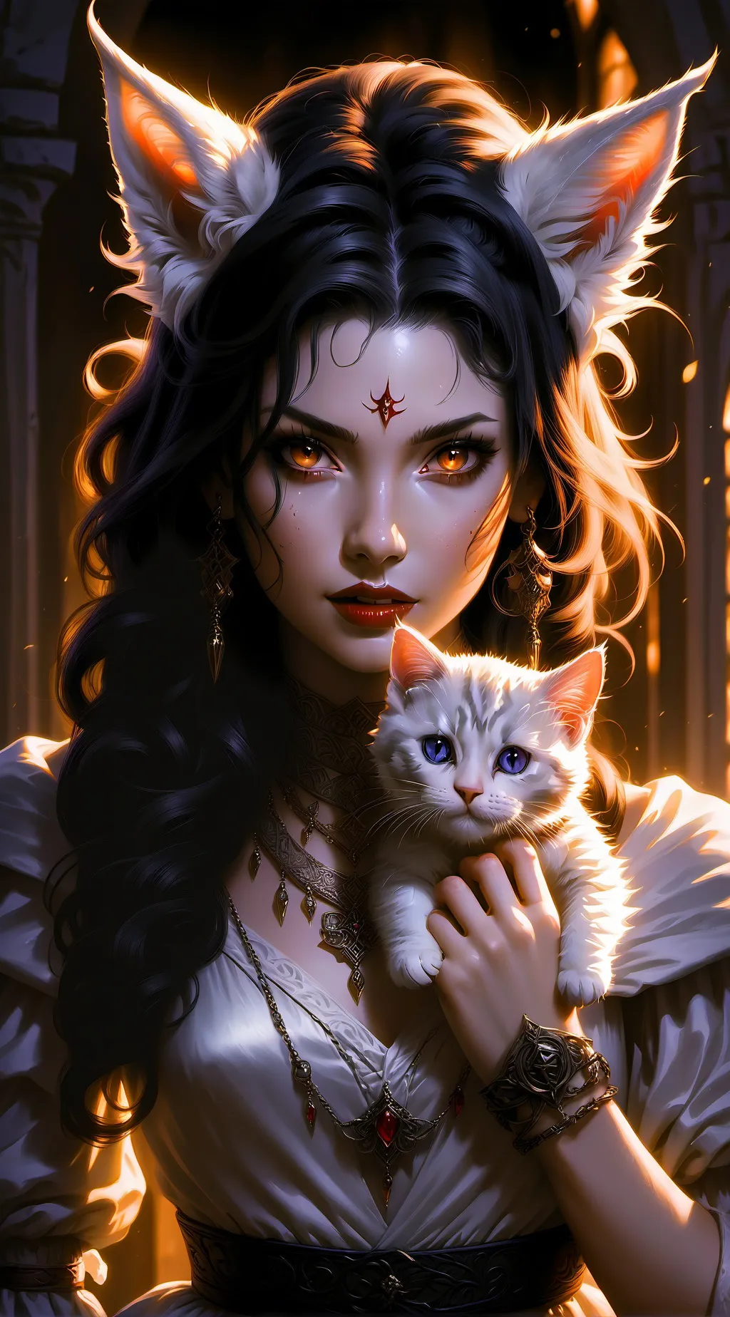 ai character: wenda vampira background