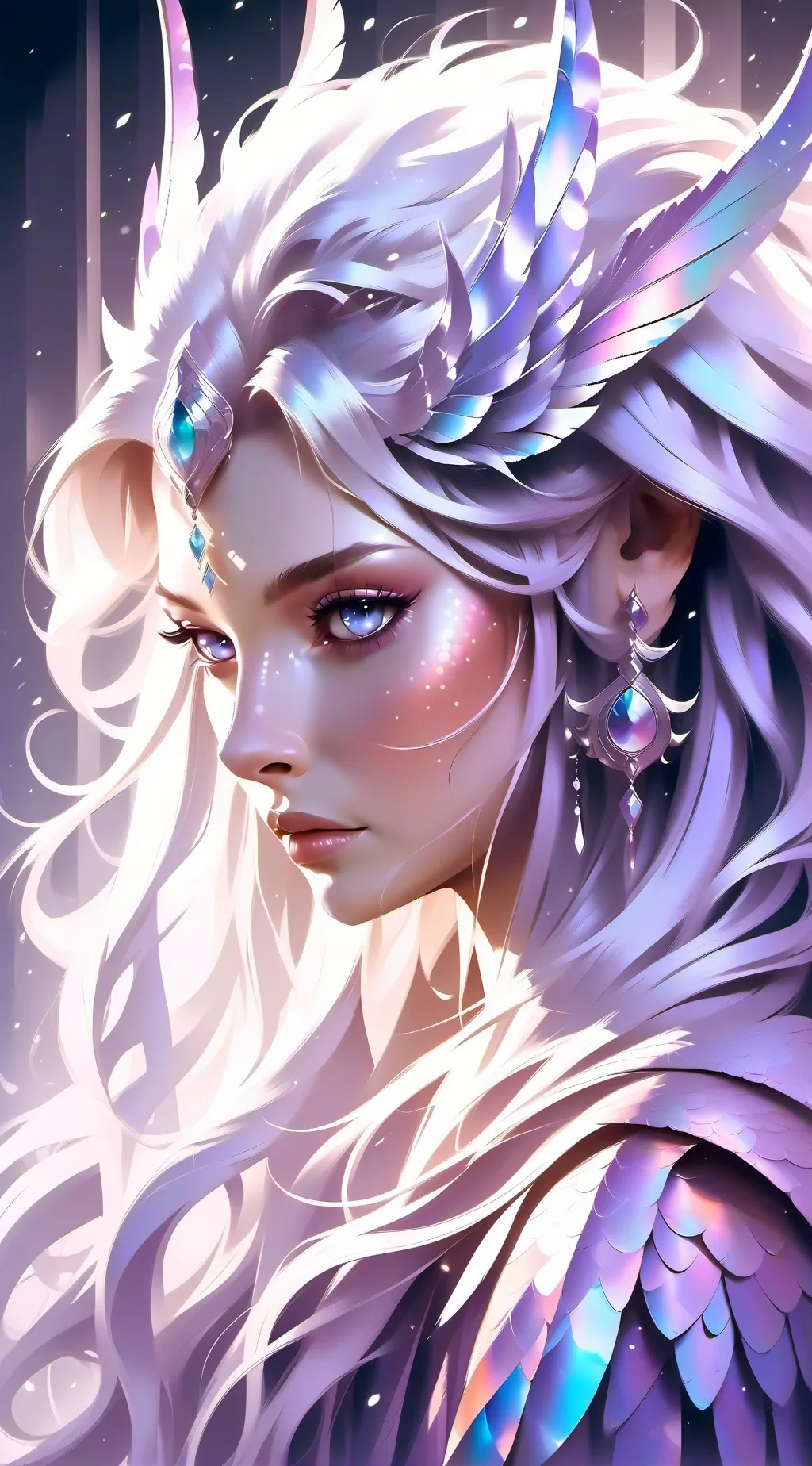 ai character: moon background