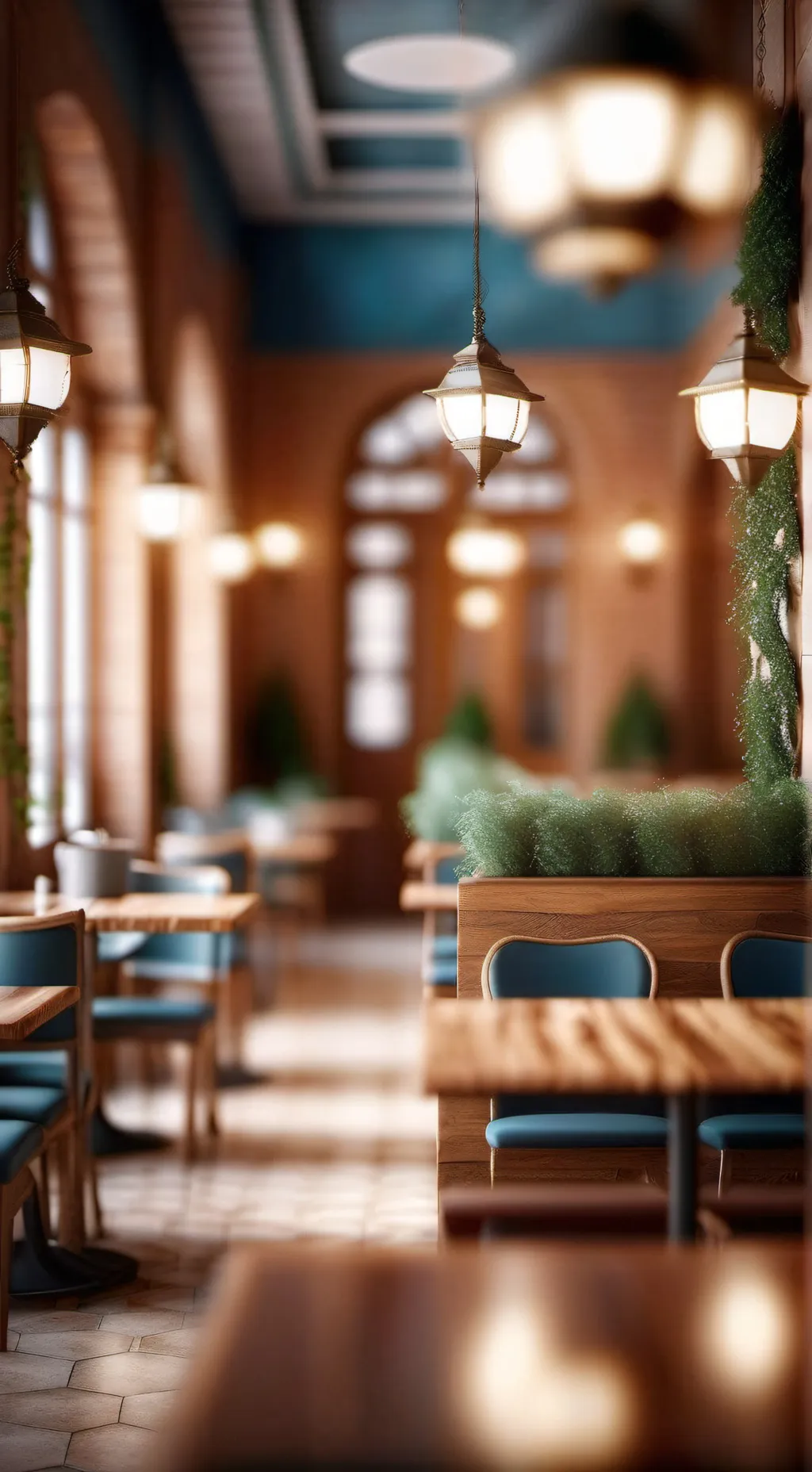 ai character: cafe latte background