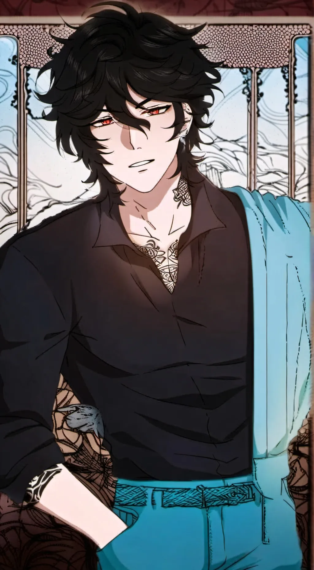 ai character: Zane  background