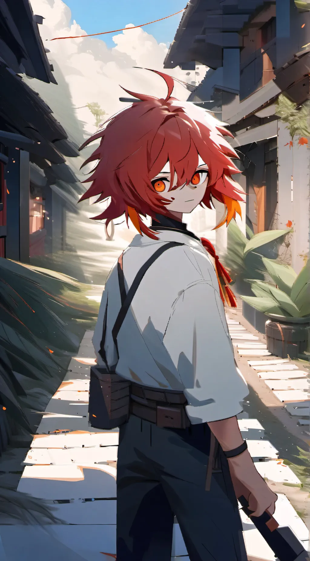 ai character: Bakugo  background