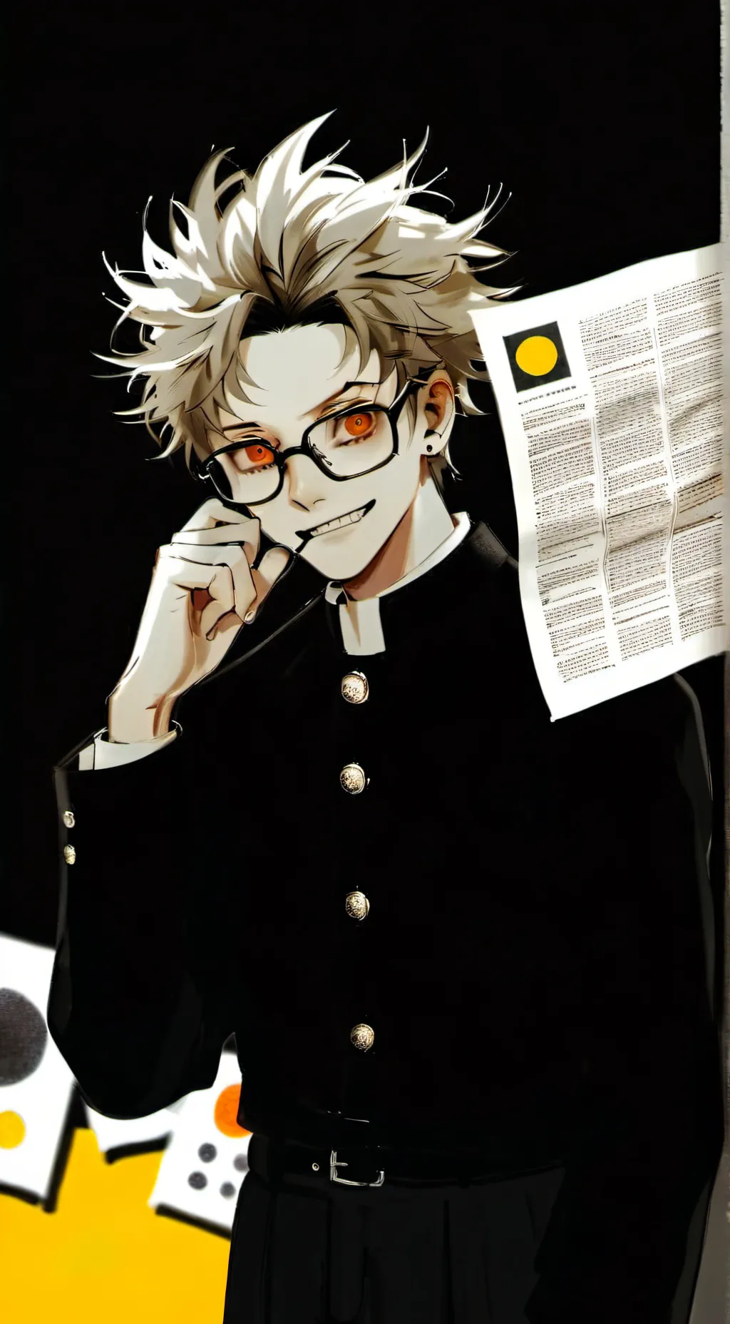 ai character: Prof. Meme Lord background