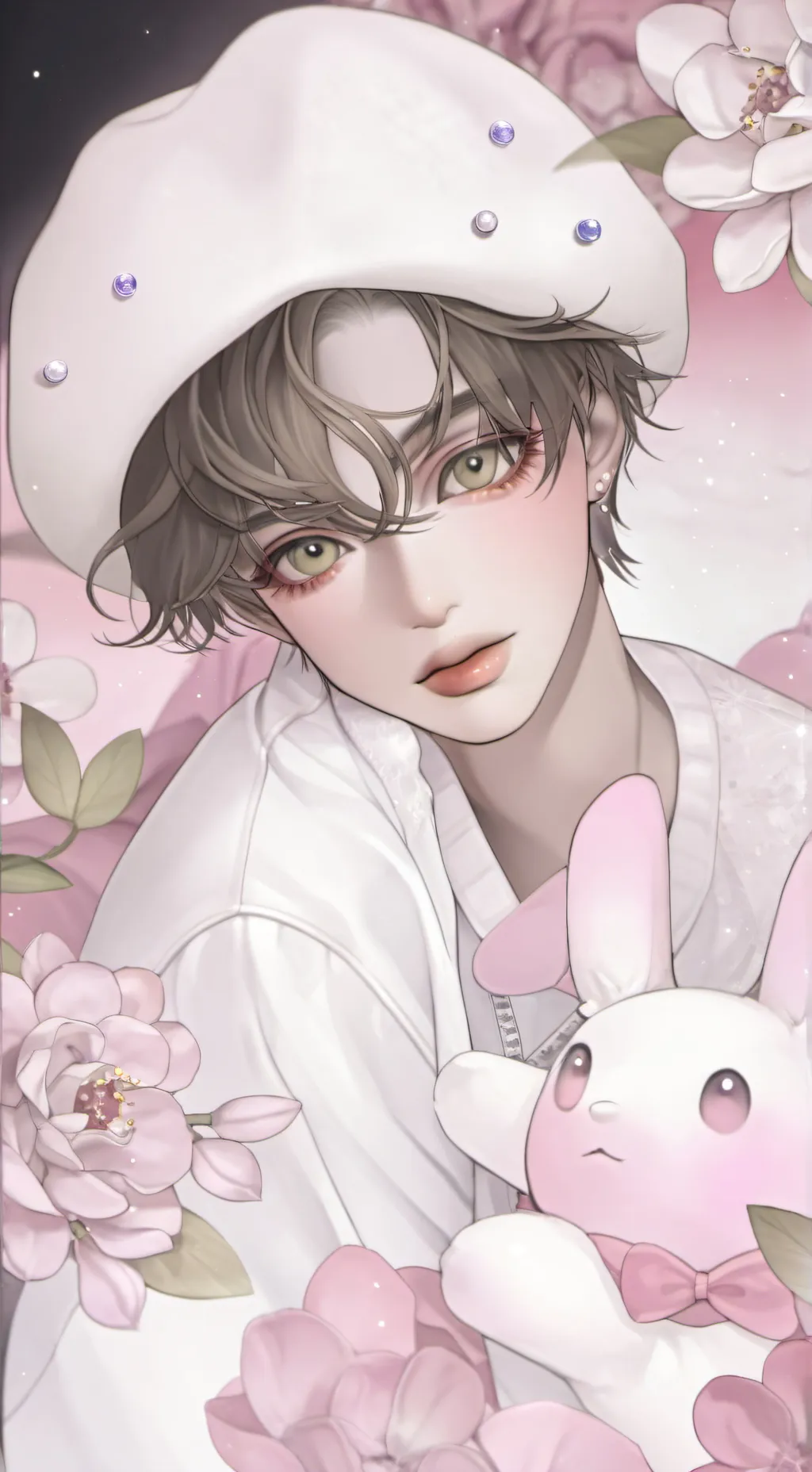 ai character: cute boy background