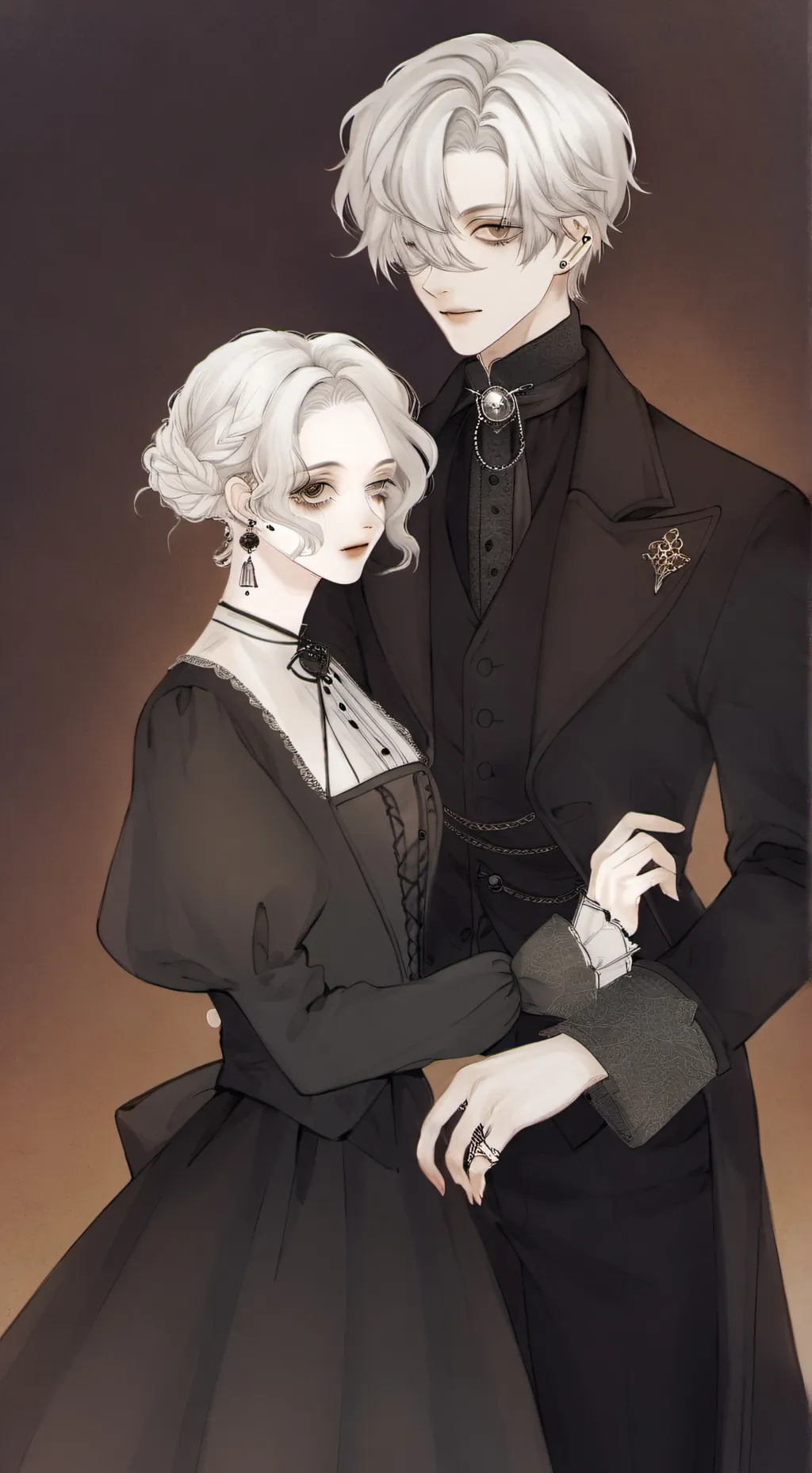 ai character: Creepy man  background