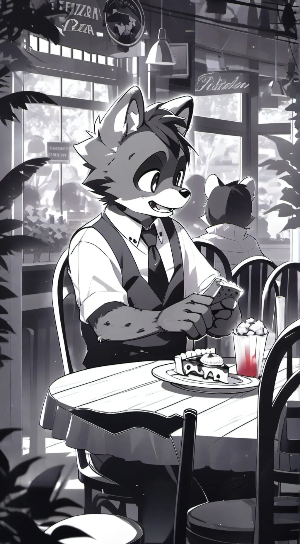 ai character: FNAF 1 + FNAF 2 background