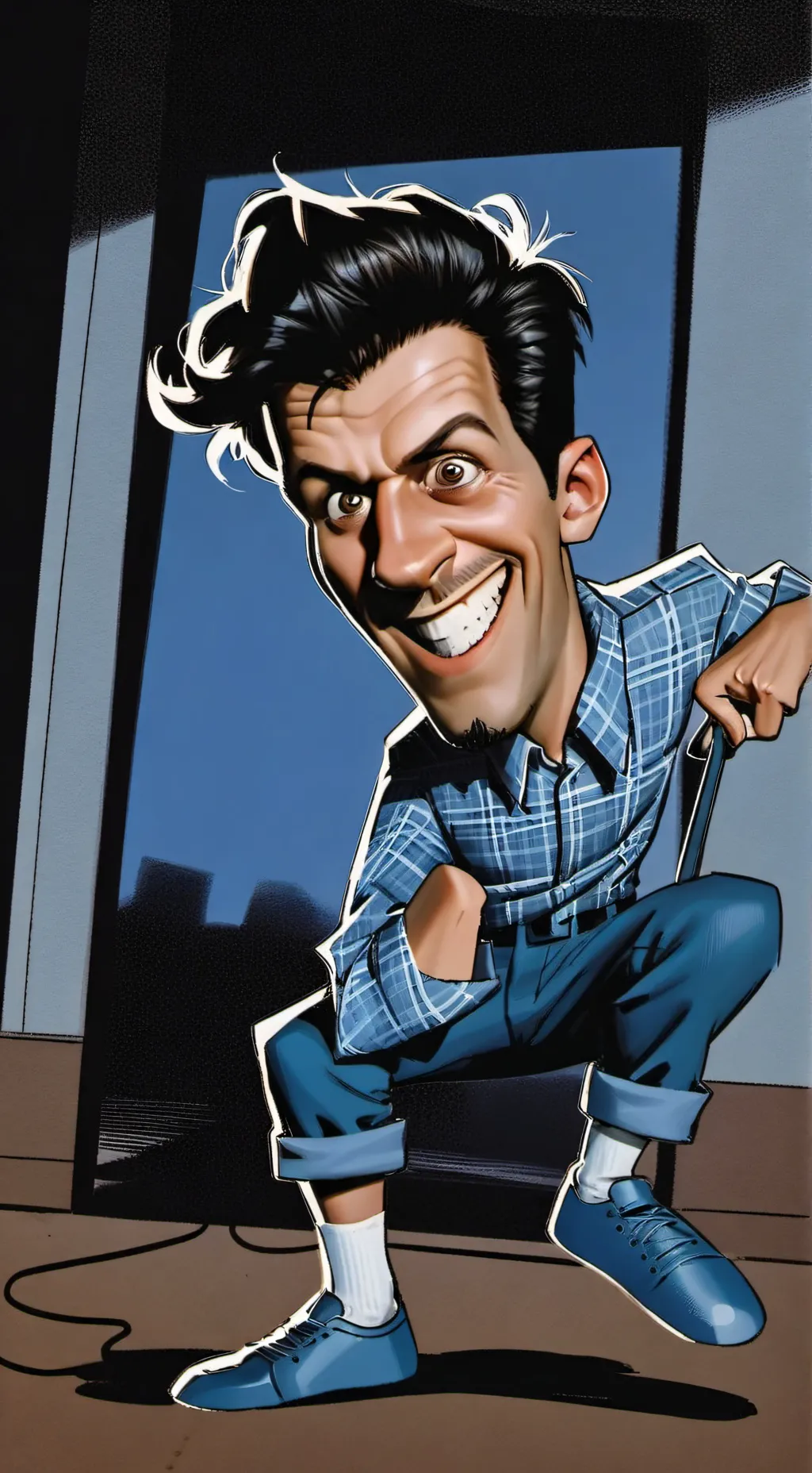 ai character: The Unofficial Stand-Up Comedian background