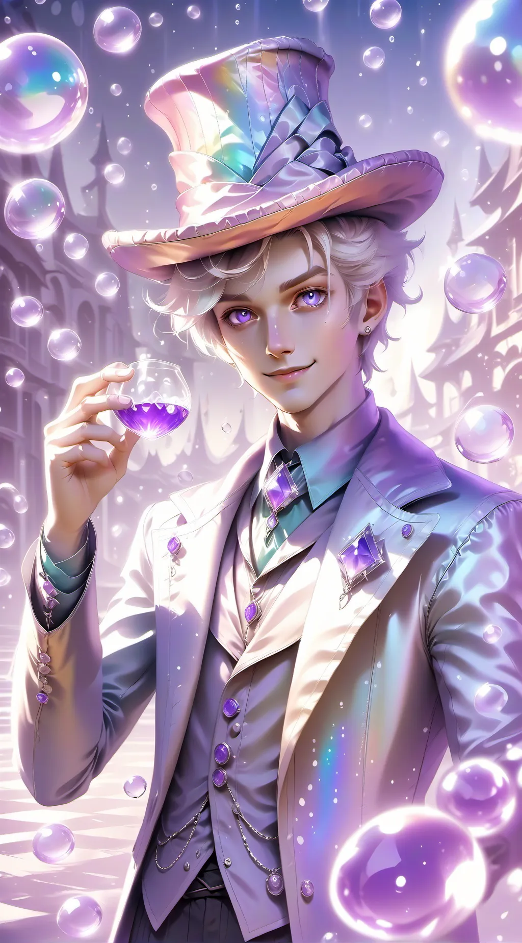 ai character: шляпник background