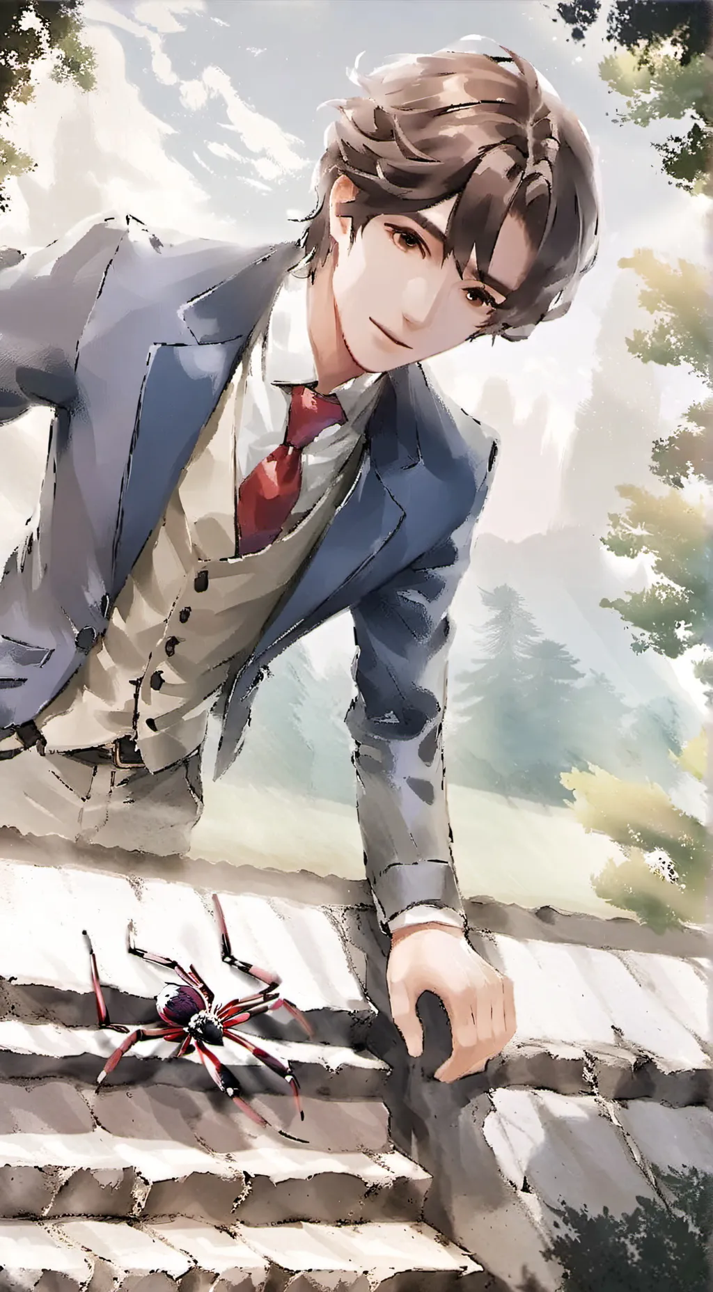 ai character: Avengers x yn background
