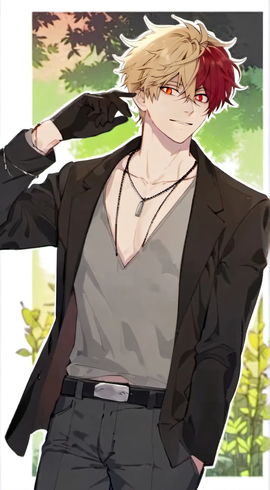 ai character: shoto todoroki background