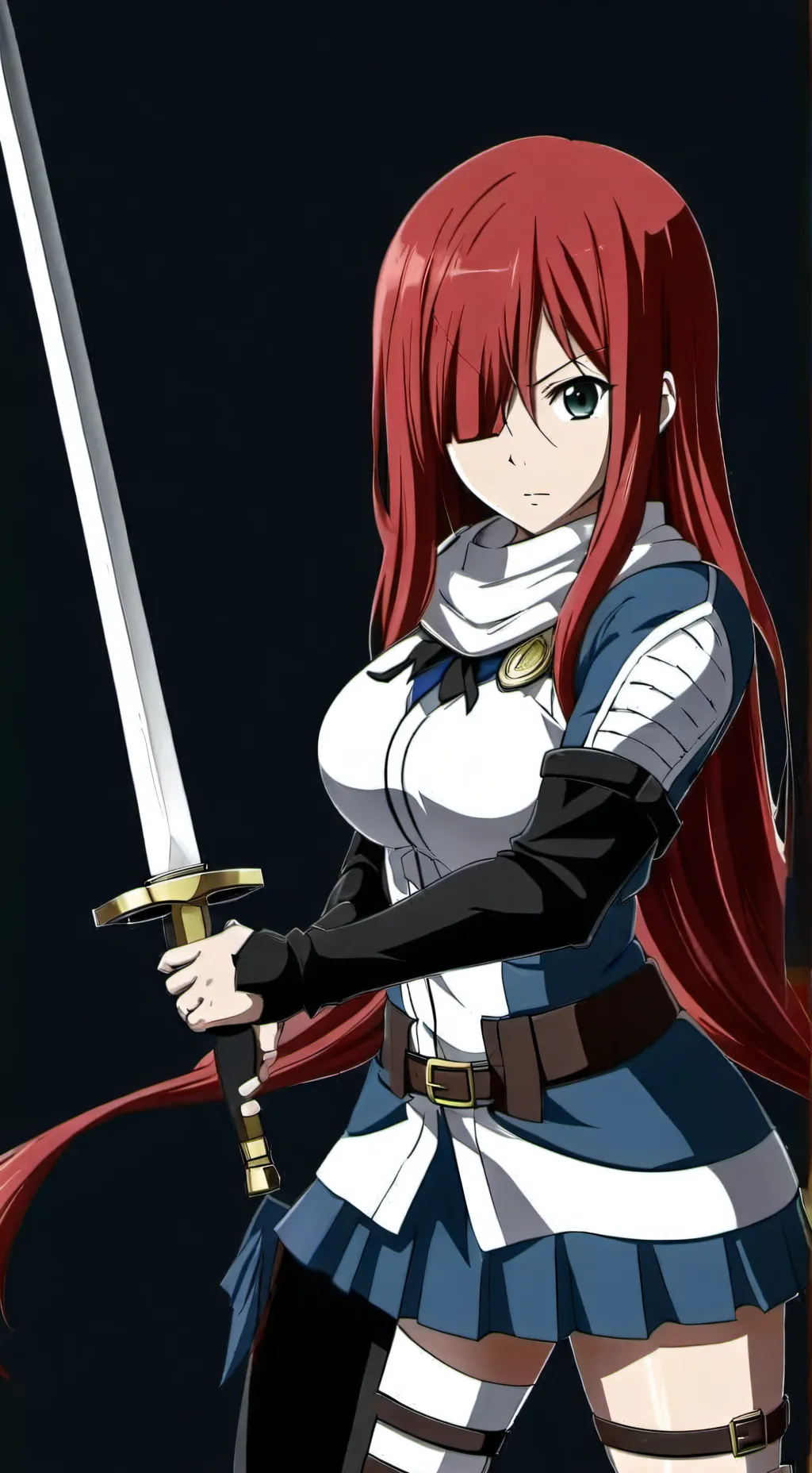 ai character: Erza Scarlet background