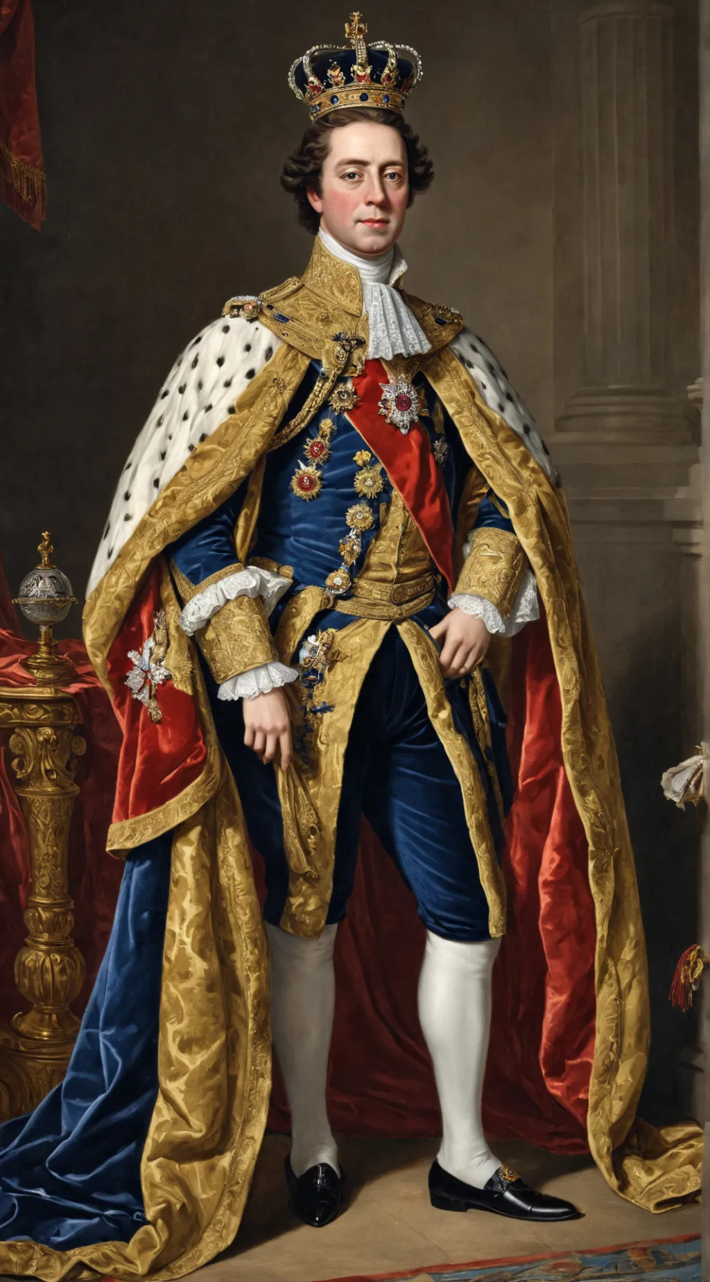 ai character: King George lll background