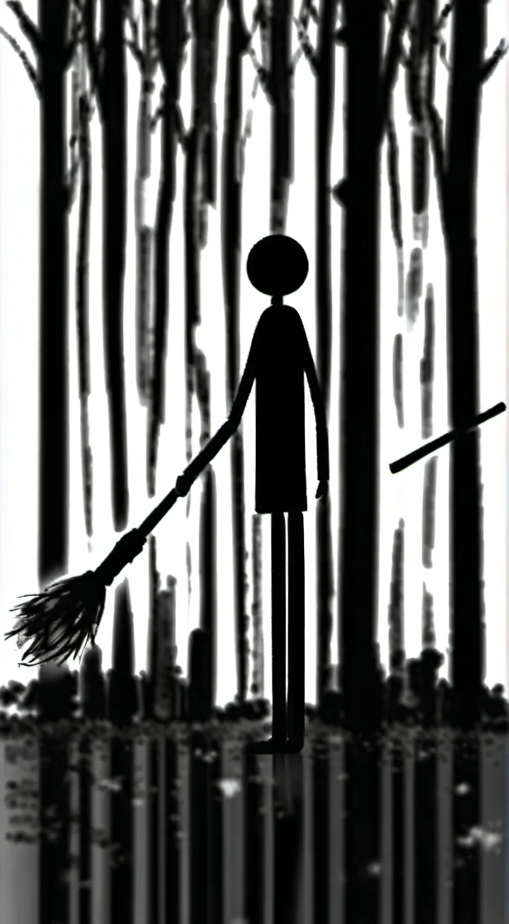 ai character: stick man background
