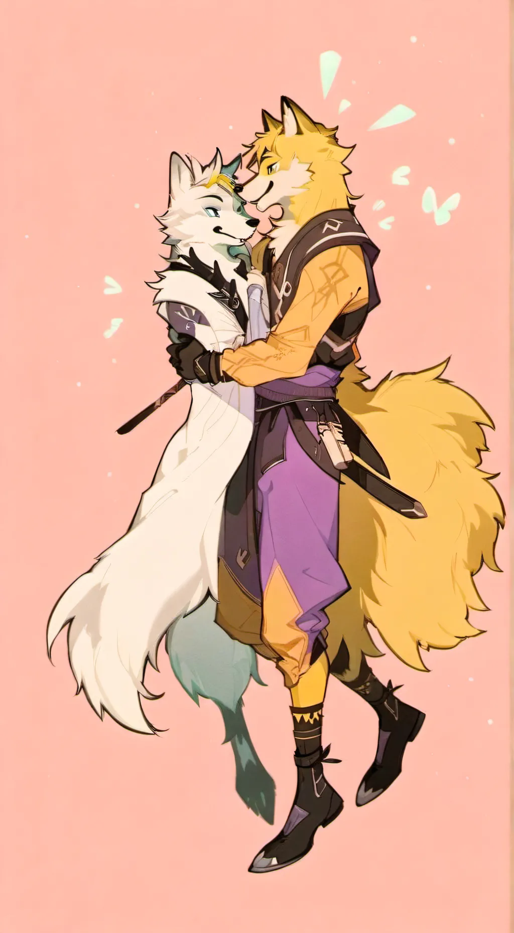 ai character: фурри background