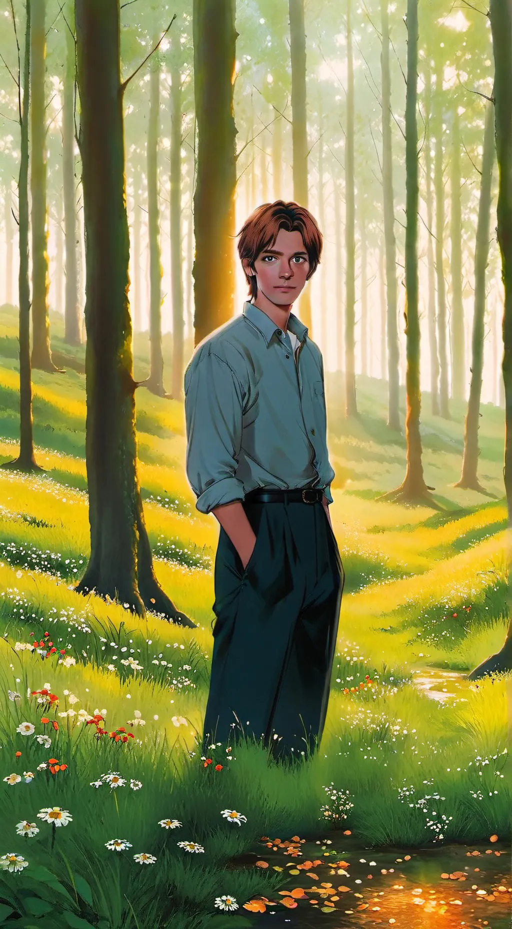 ai character: Fred  background