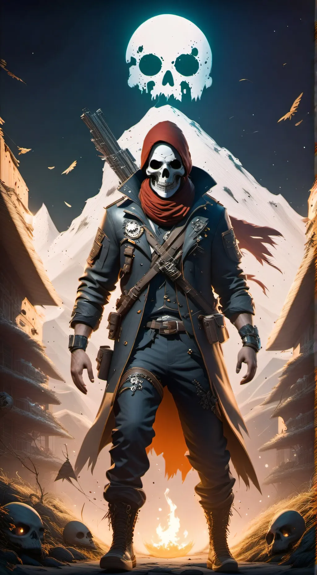 ai character: simon ghost riley background