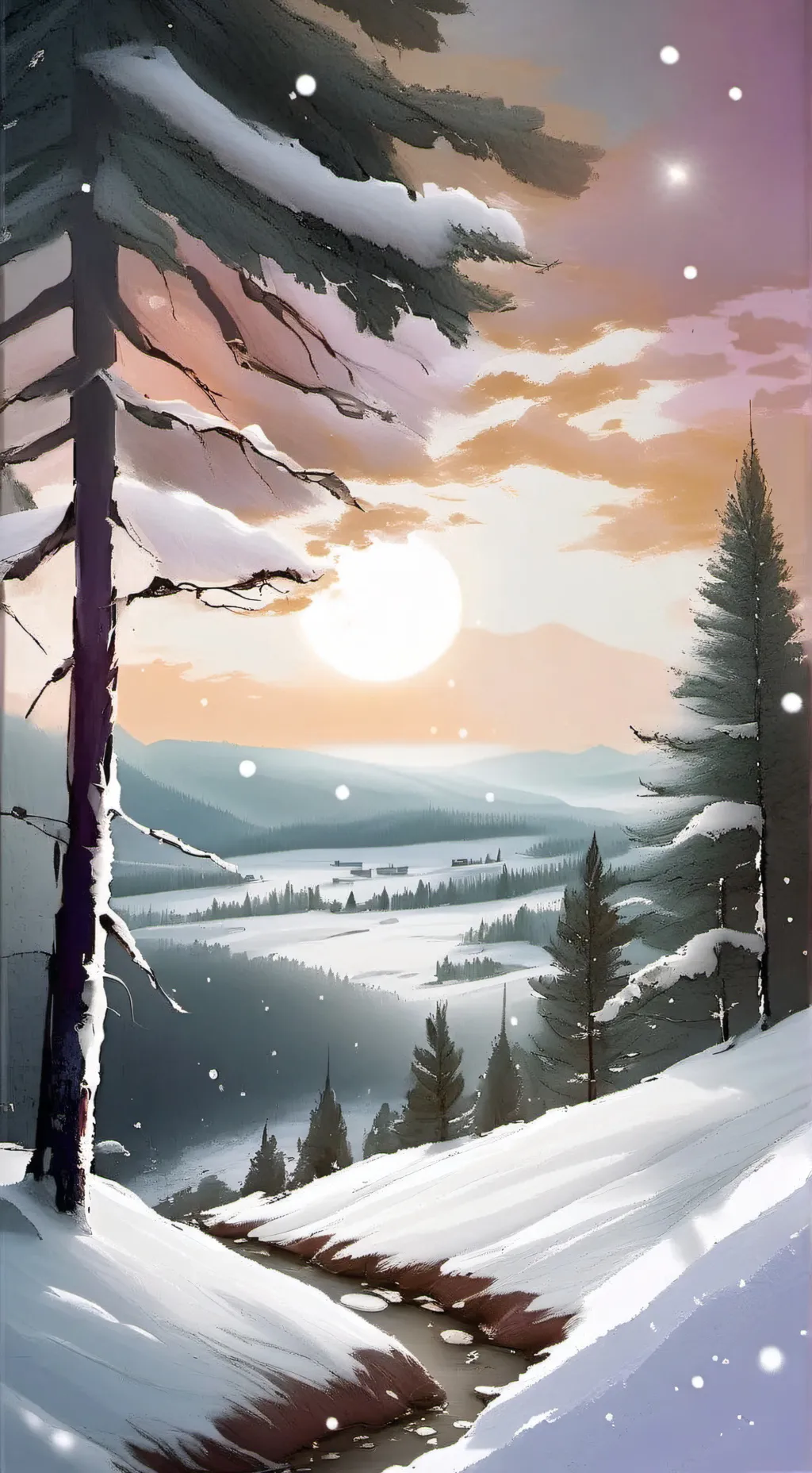 ai character: Snowing- Kny background