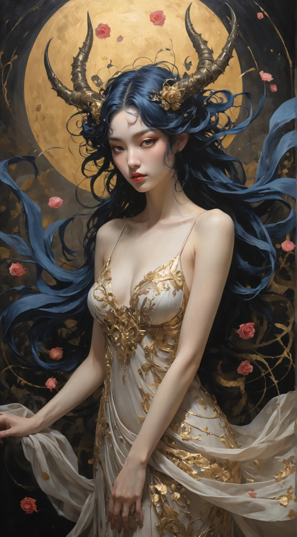 ai character: Luna background