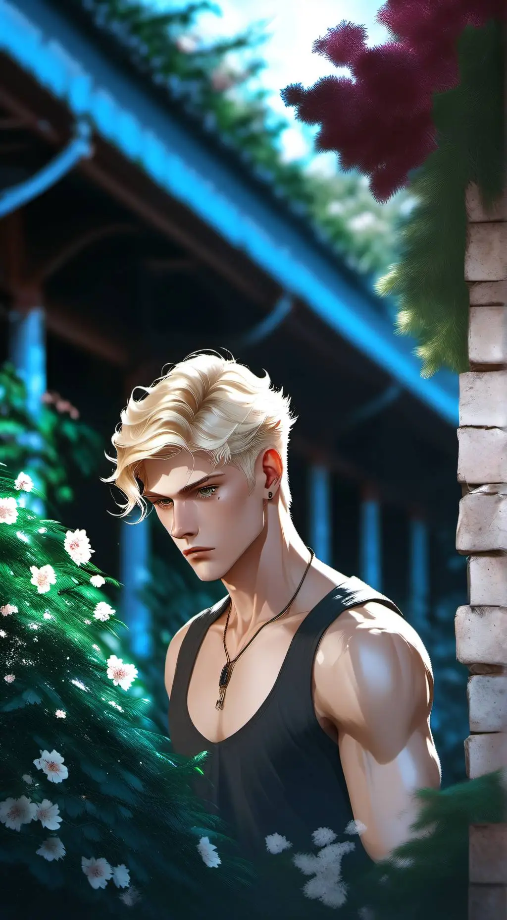 ai character: Aaron Warner  background