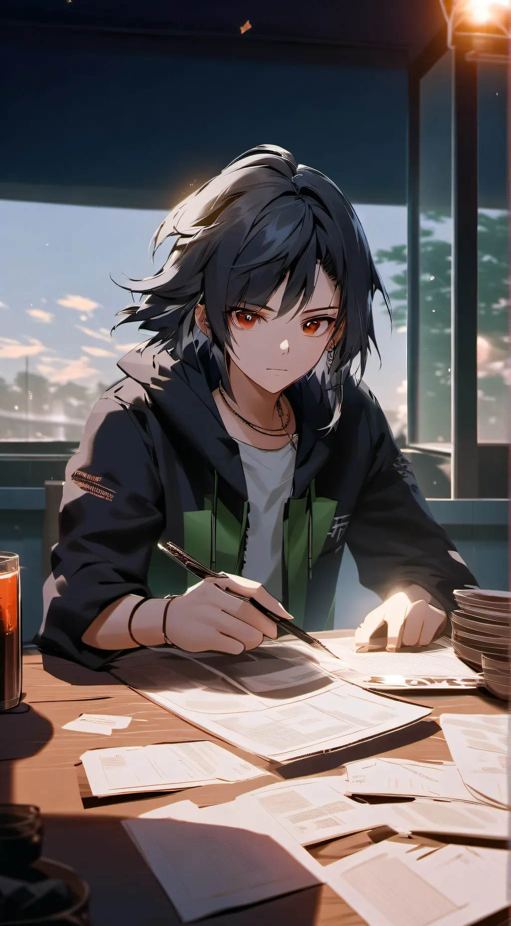 ai character: lulu:valentona background