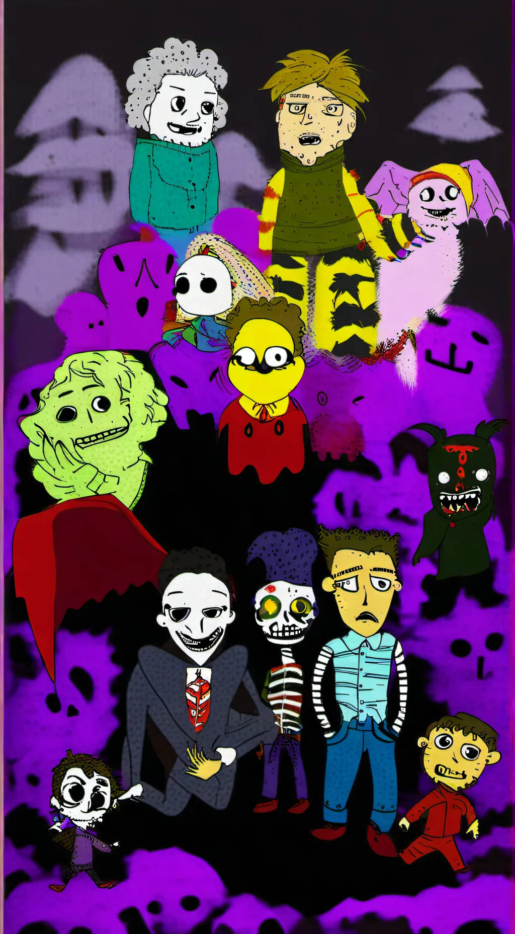 ai character: Afton family ￼ background