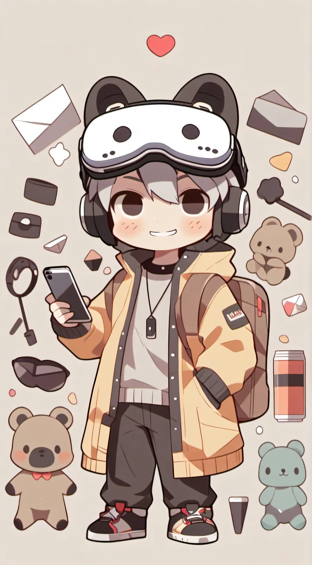 ai character: My friend jonny background